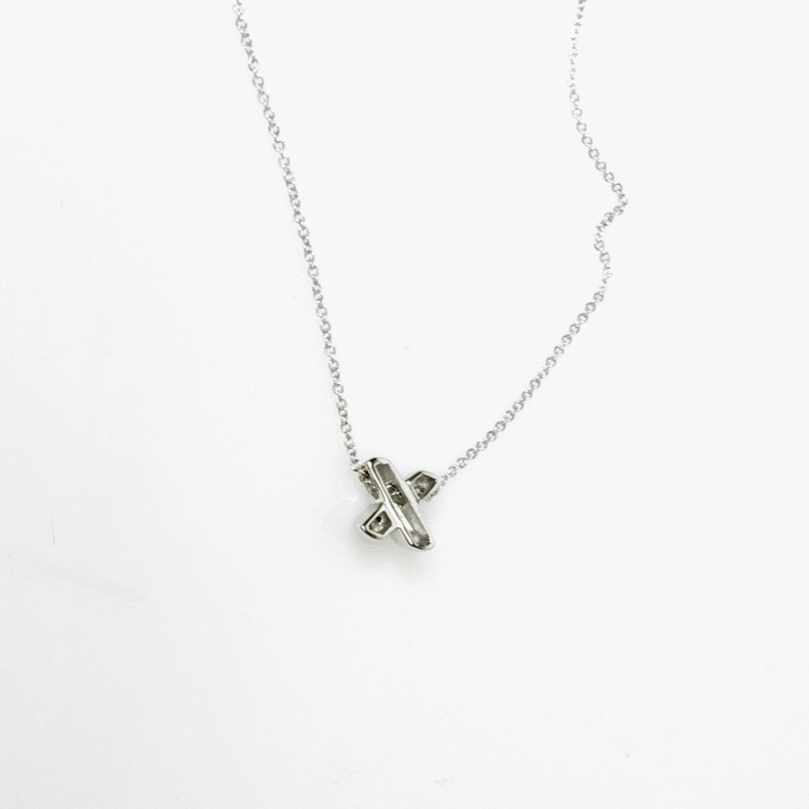 Tiffany & Co. Diamond 'ÄúX'Äù Pendant Necklace