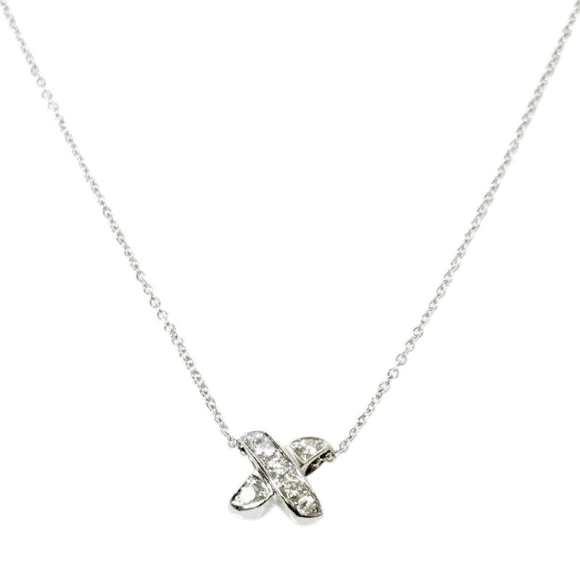 Tiffany & Co. Diamond 'ÄúX'Äù Pendant Necklace