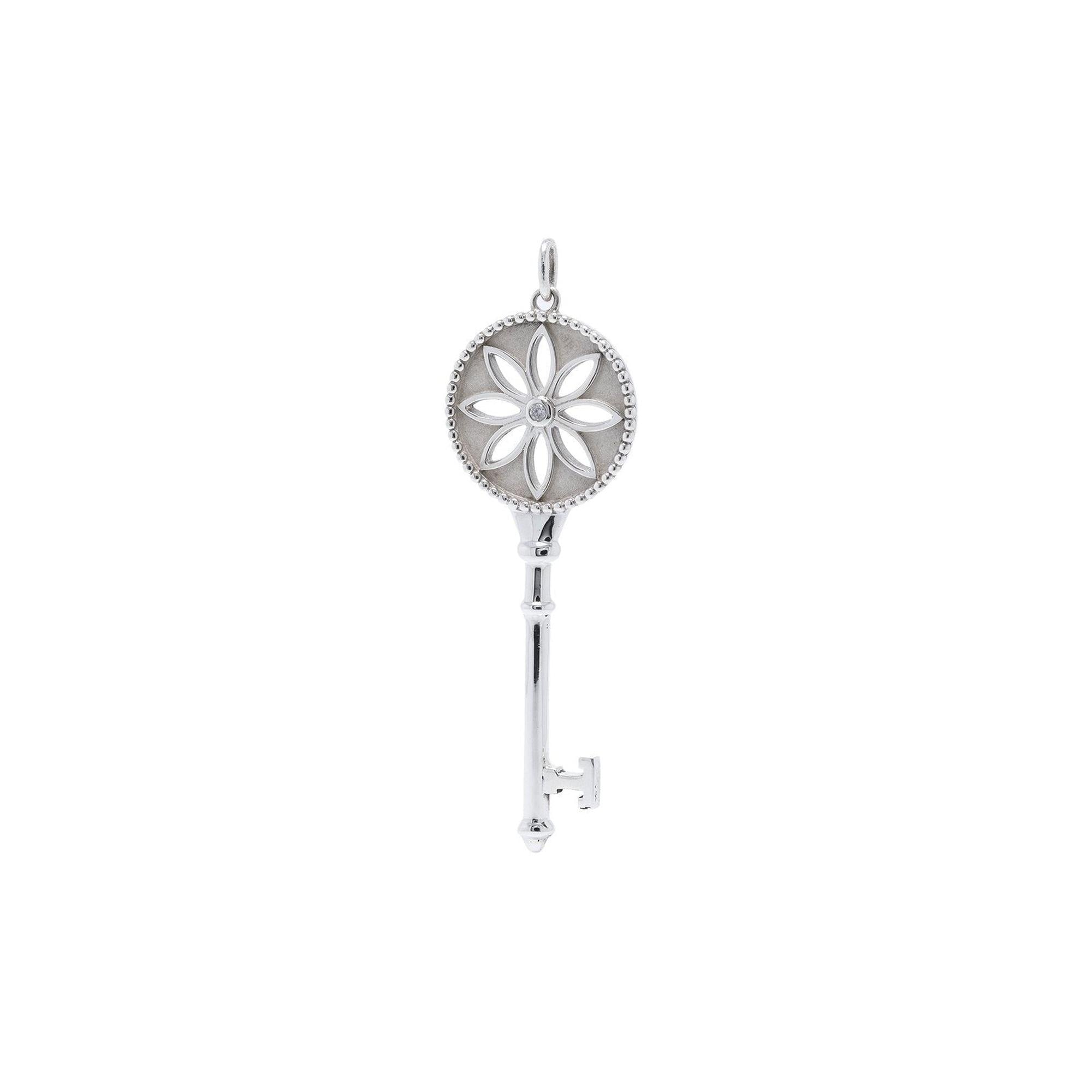 Tiffany & Co. Diamond Daisy Key Pendant