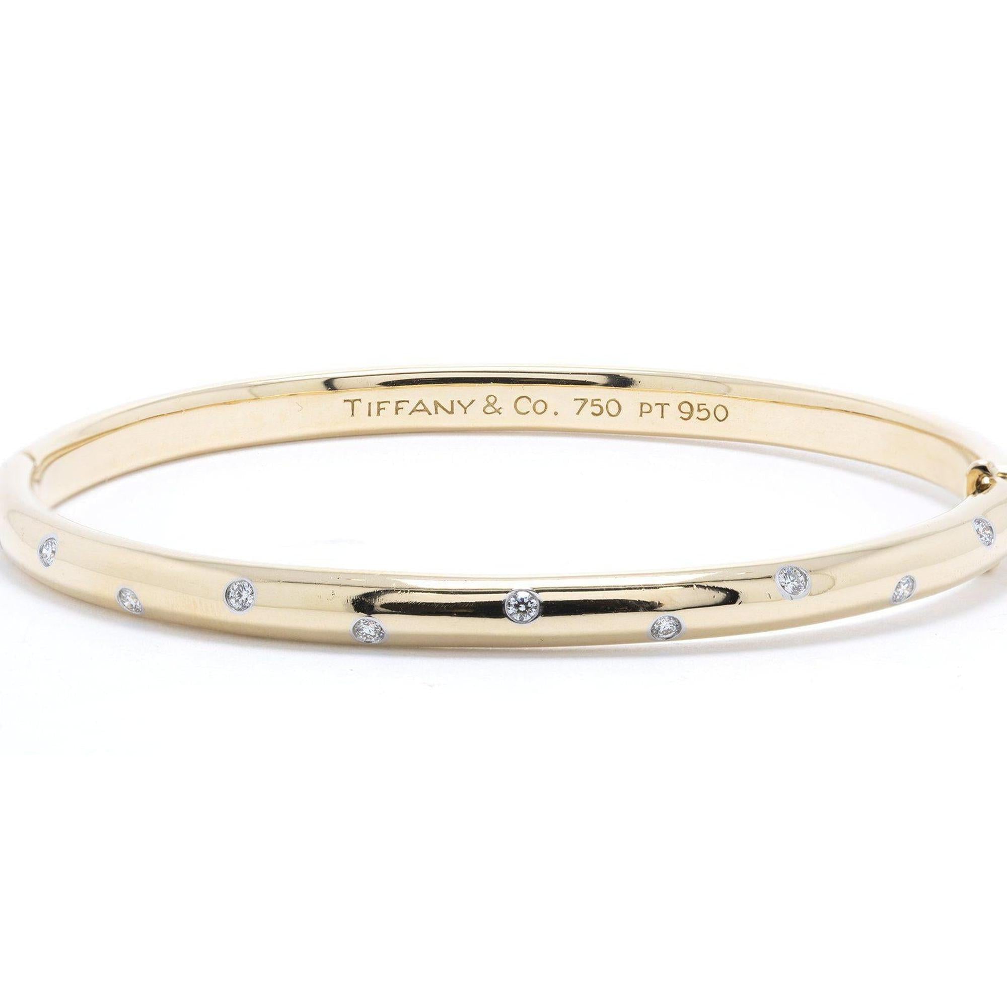 Tiffany & Co. Diamond Etoile Bangle Bracelet