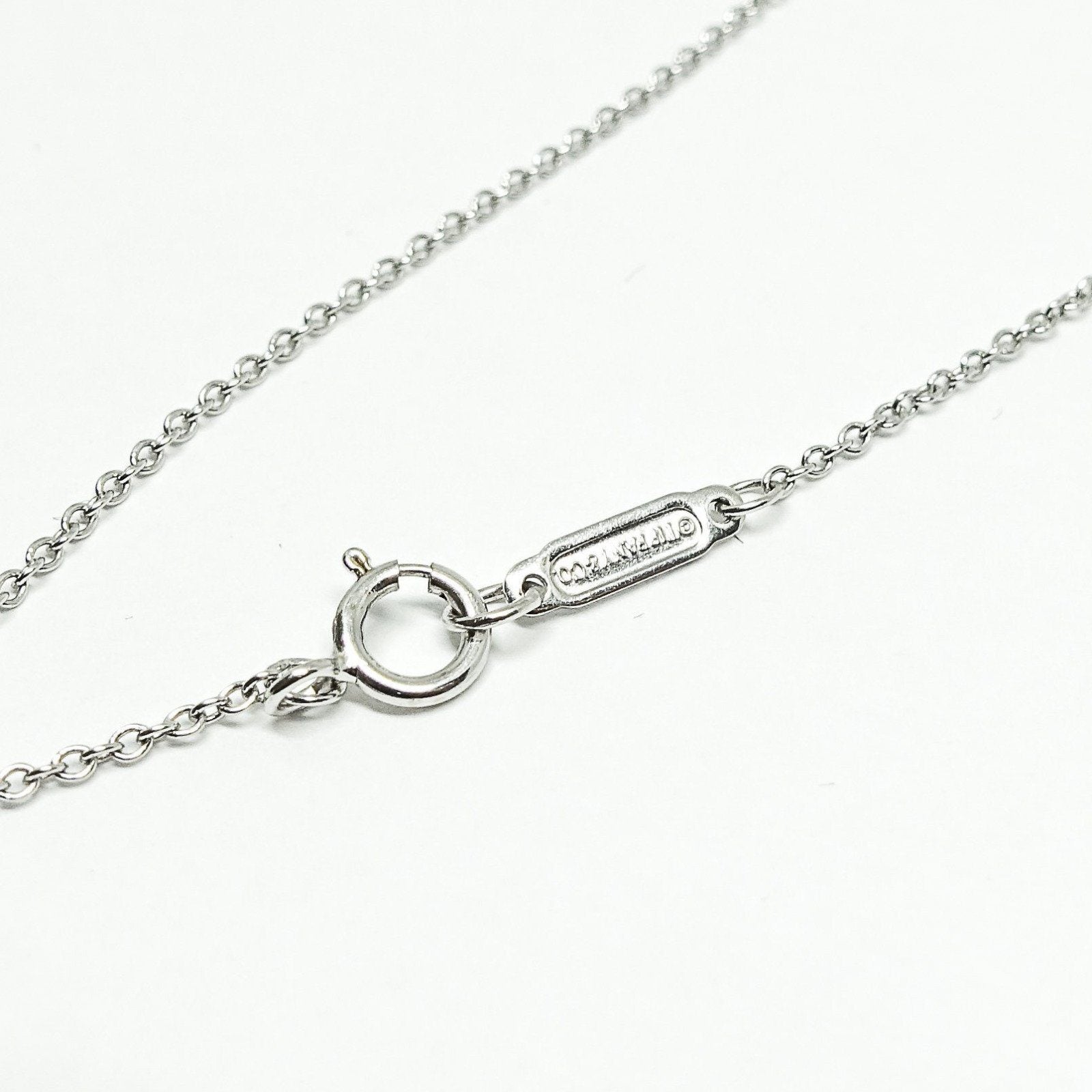 Tiffany & Co. Diamond Floral Key Pendant Necklace