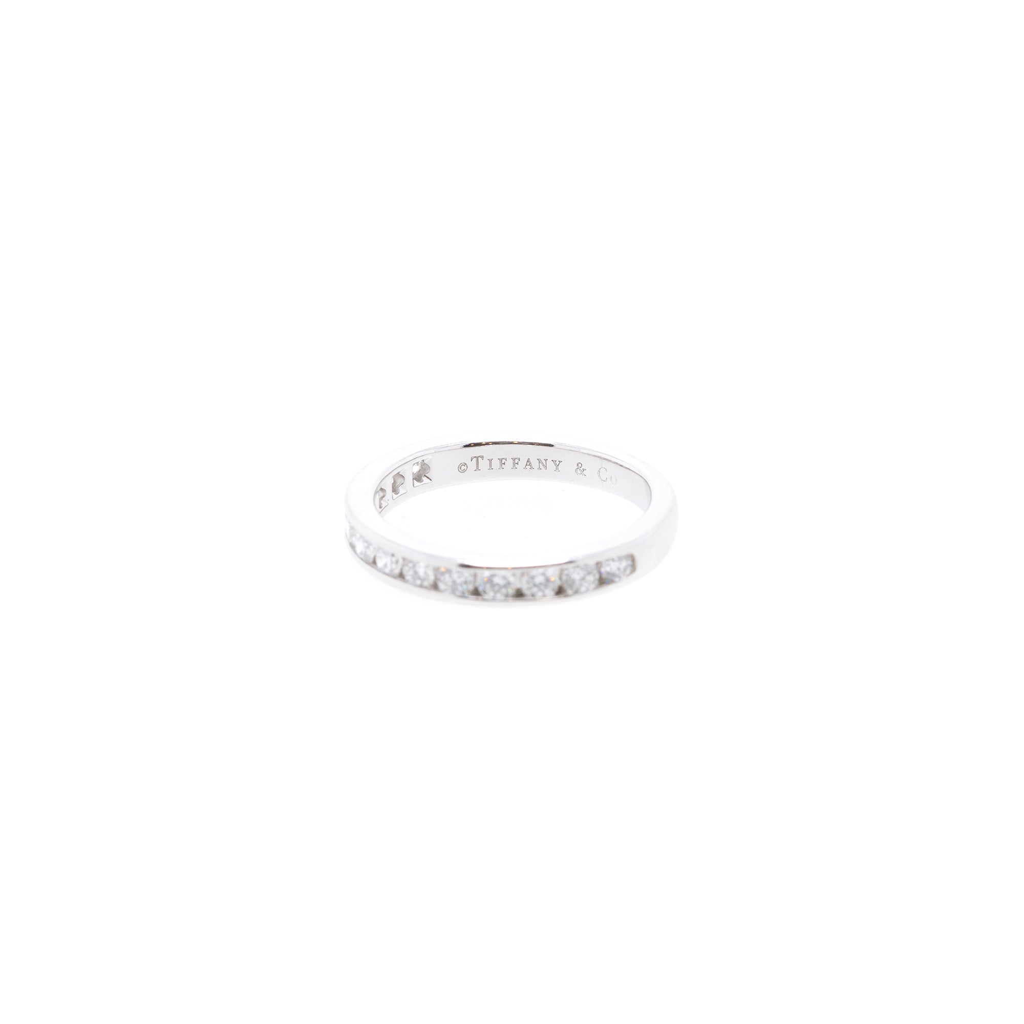 Tiffany & Co. Diamond Half Circle Wedding Band Ring