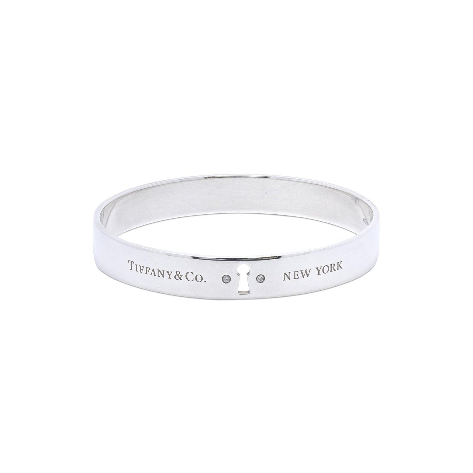 Tiffany & Co. Diamond Locks Bangle Bracelet — Oliver Jewellery