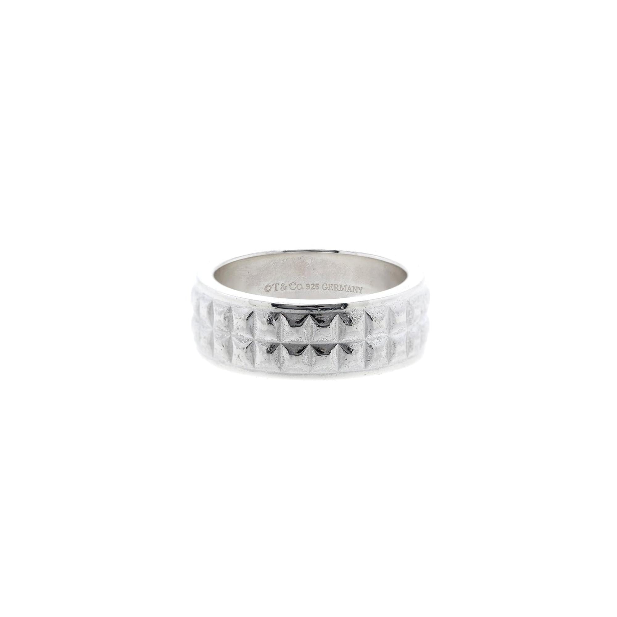 Tiffany & Co. Diamond Point Wide Band Ring