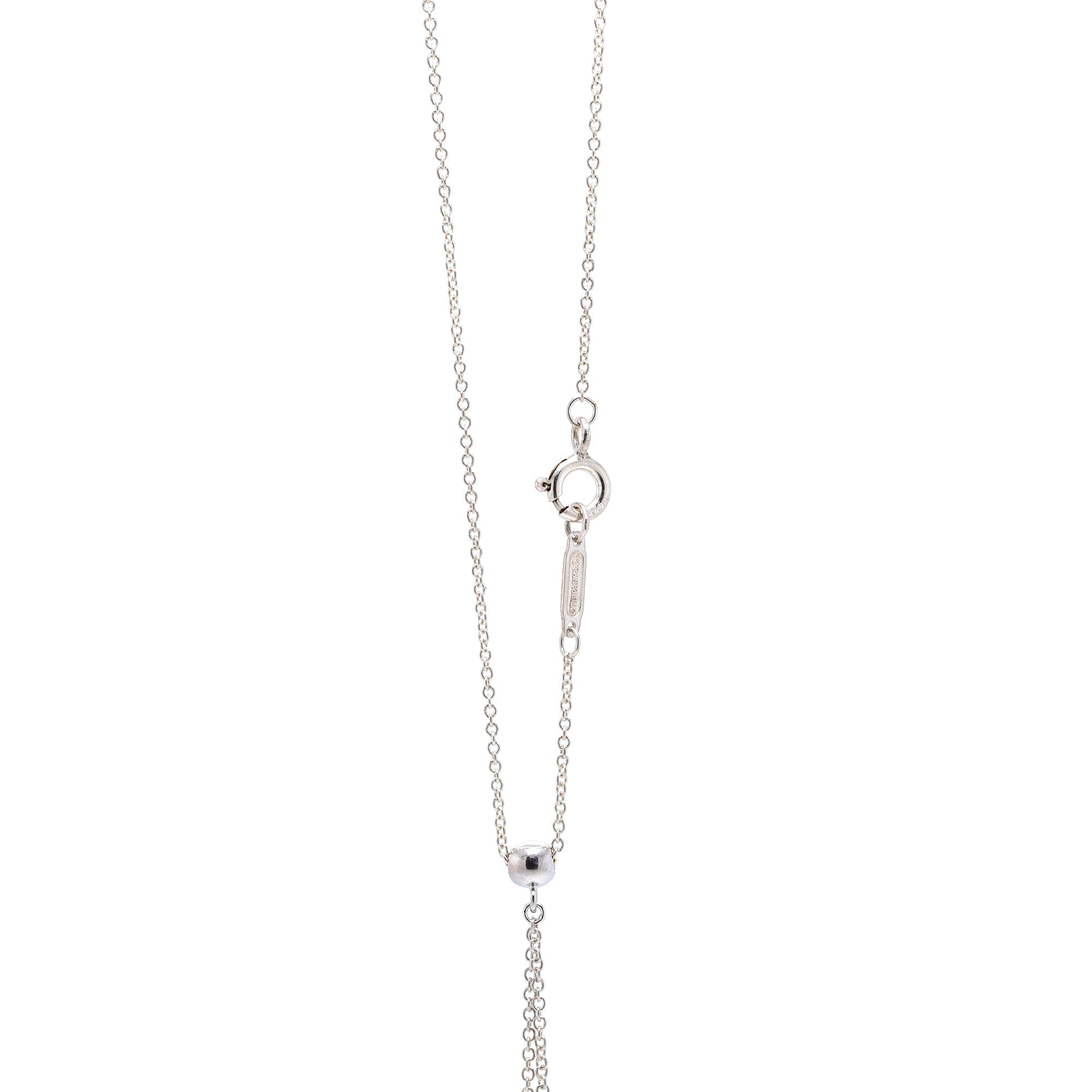 Tiffany & Co. Double Heart Dangle Pendant Necklace
