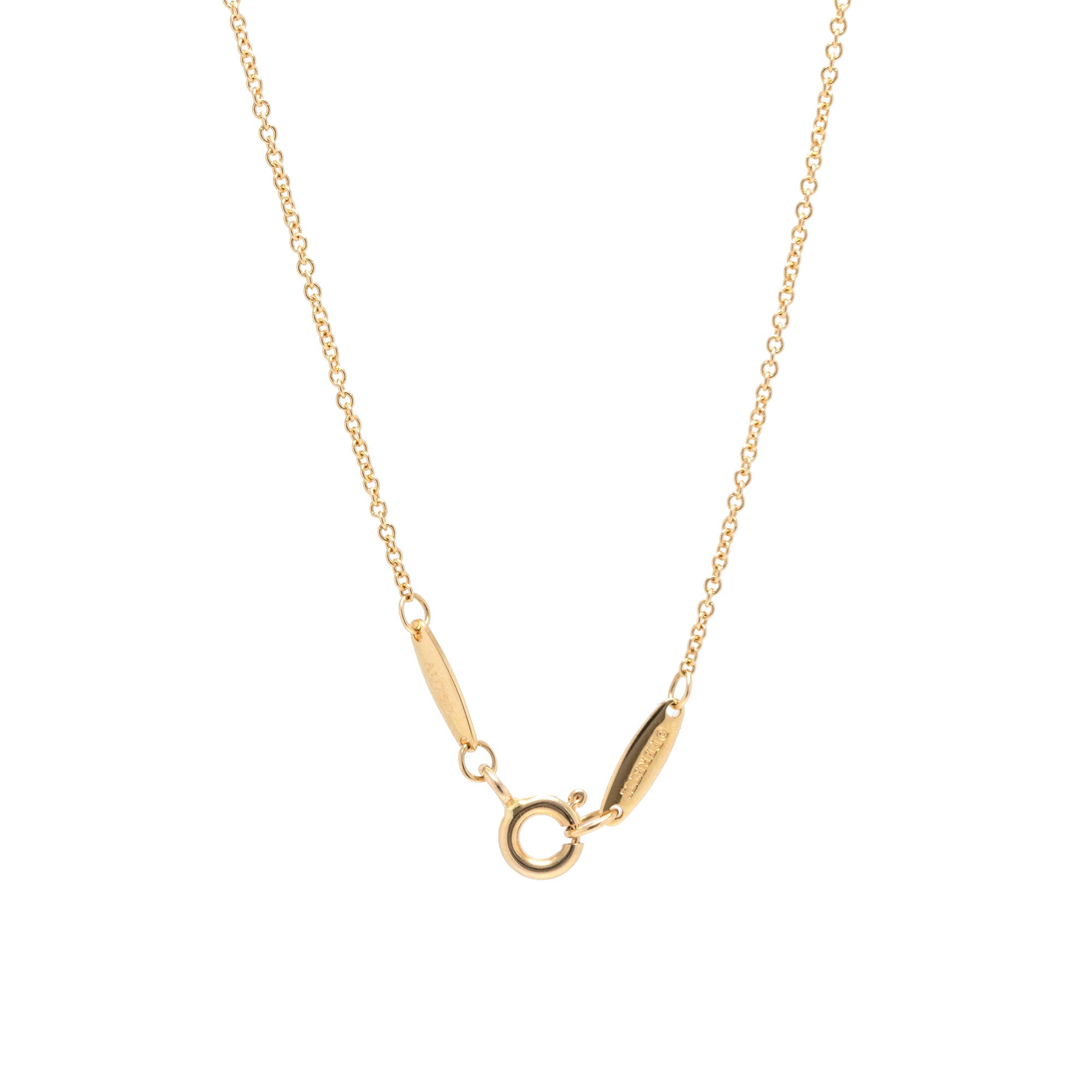 Tiffany & Co. Elsa Peretti 18k Gold Diamonds By The Yard Pendant Necklace