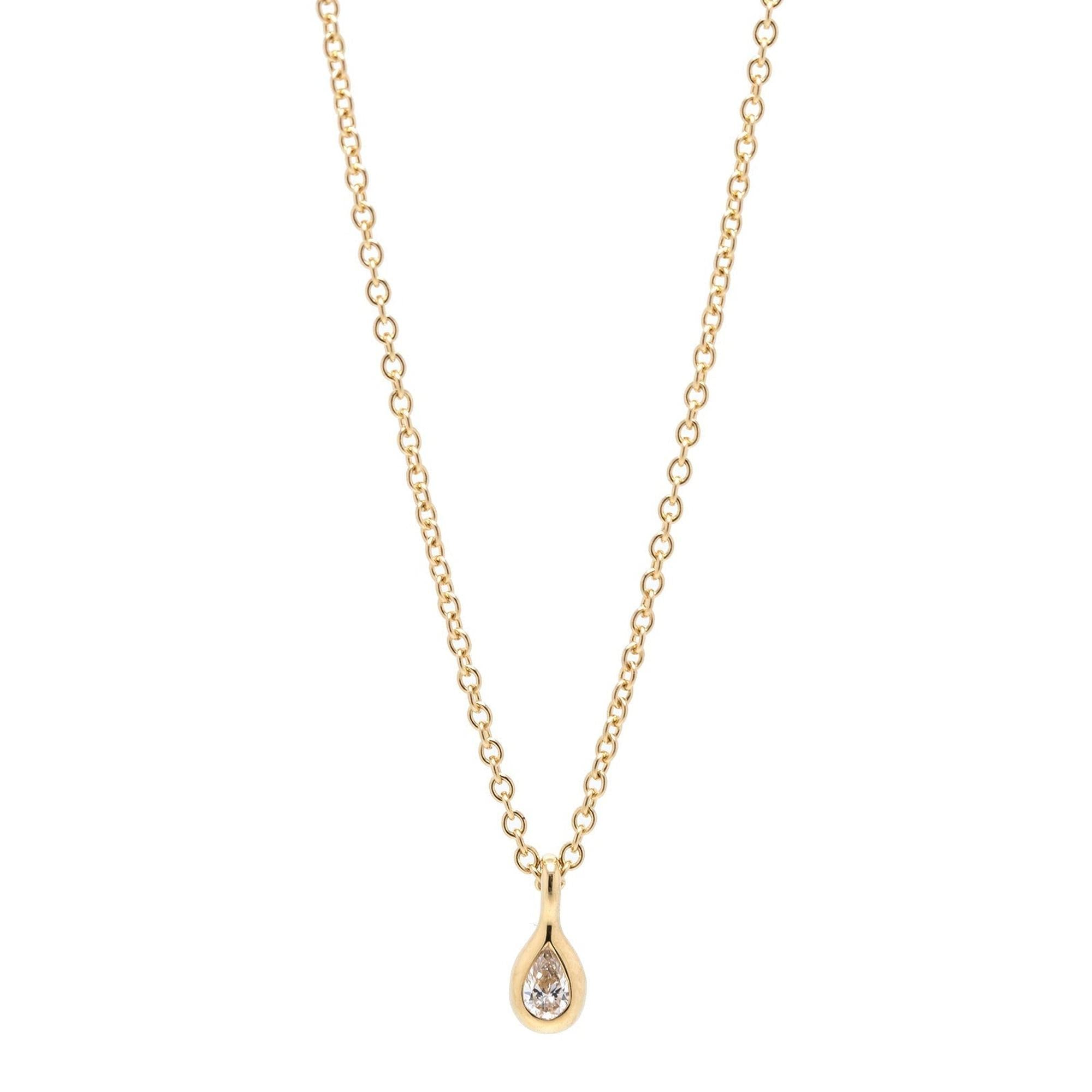 Tiffany & Co. Elsa Peretti 18k Gold Diamonds By The Yard Pendant Necklace