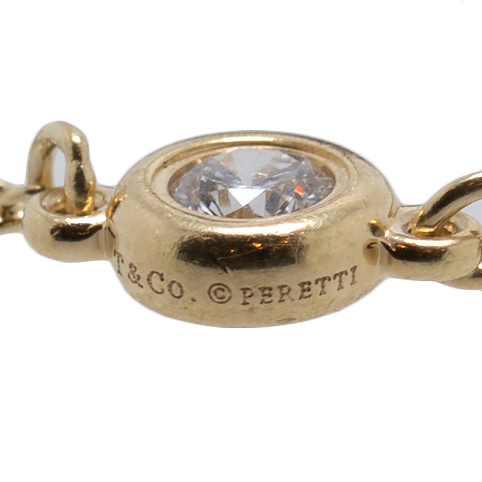 Tiffany & Co. Elsa Peretti 18k Gold Diamonds By The Yard Ring