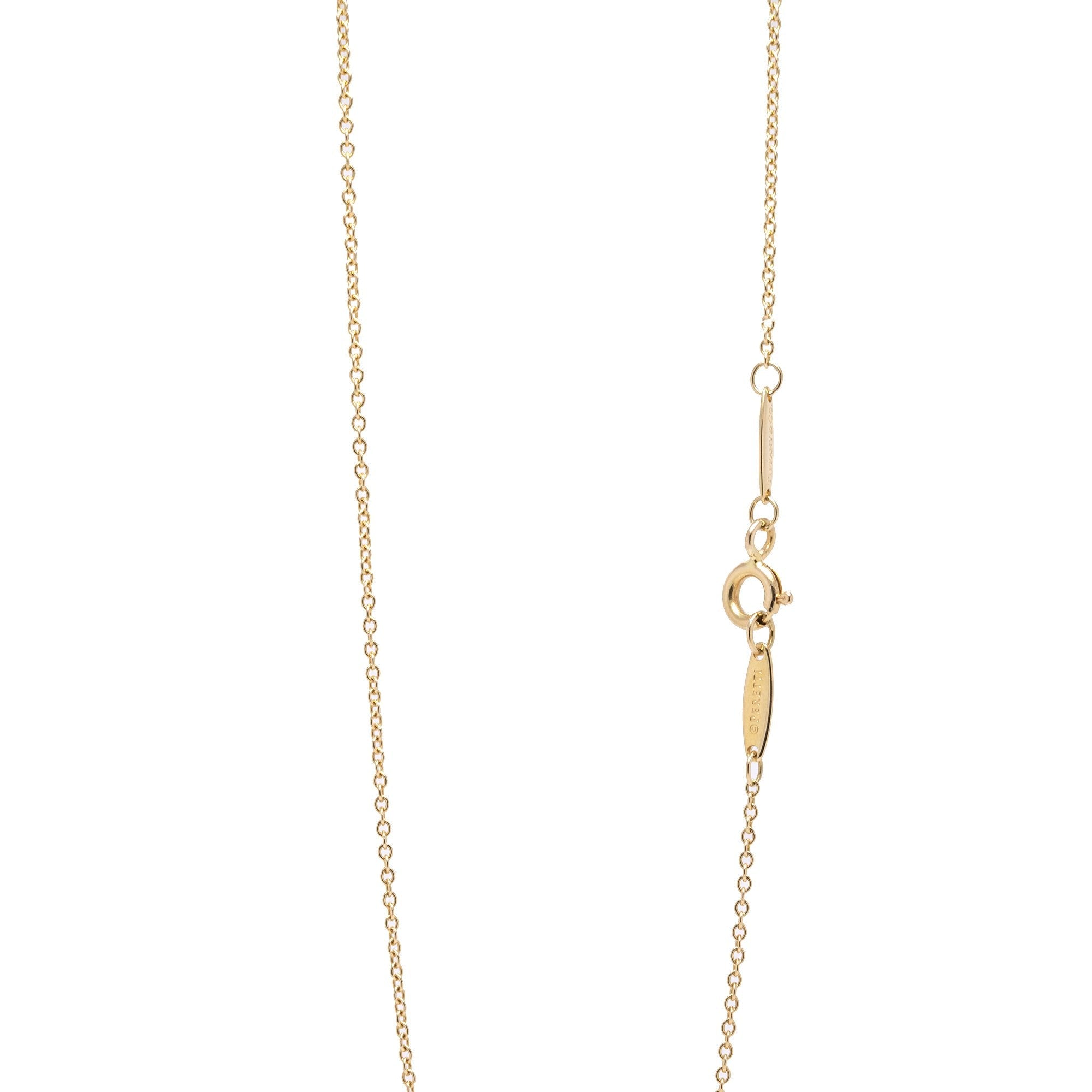 Tiffany & Co. Elsa Peretti 18k Gold Diamonds by the Yard Pendant Necklace