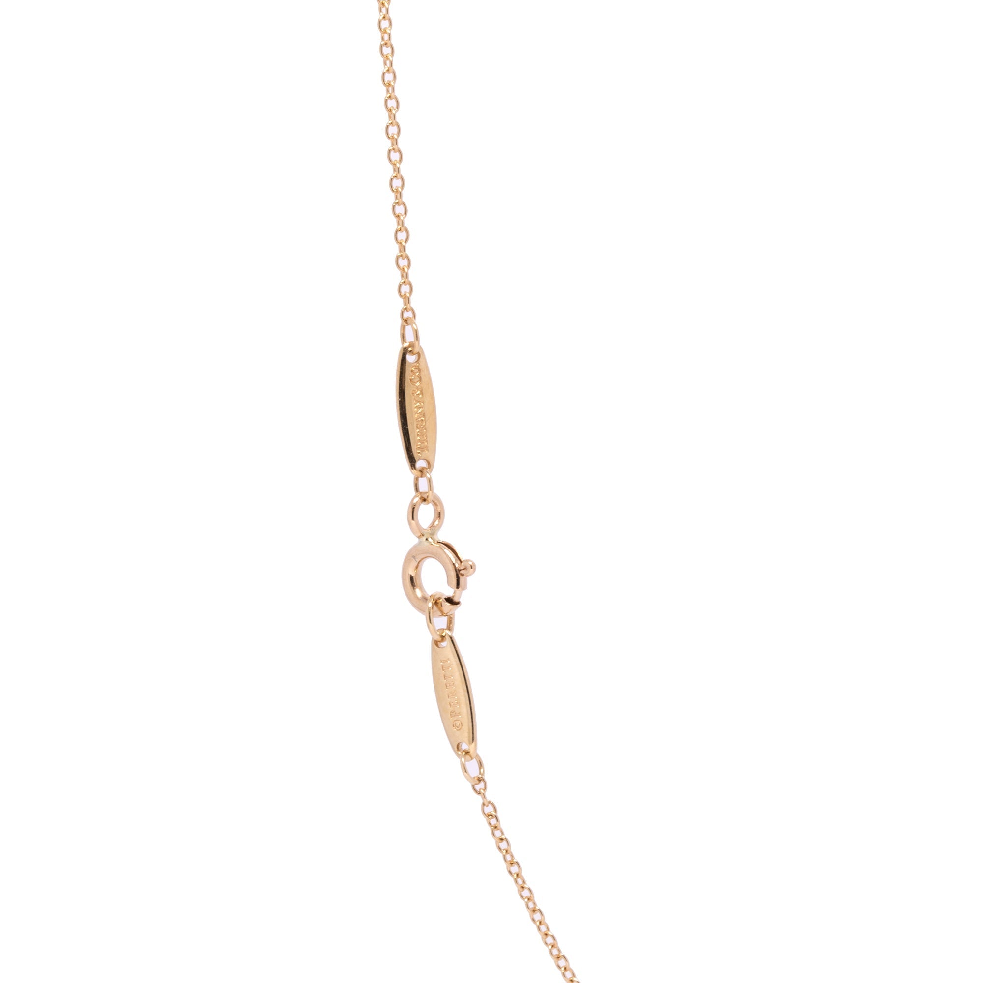 Tiffany & Co. Elsa Peretti 18k Gold Diamonds by the Yard Sprinkle Necklace w/ Box & Receipt