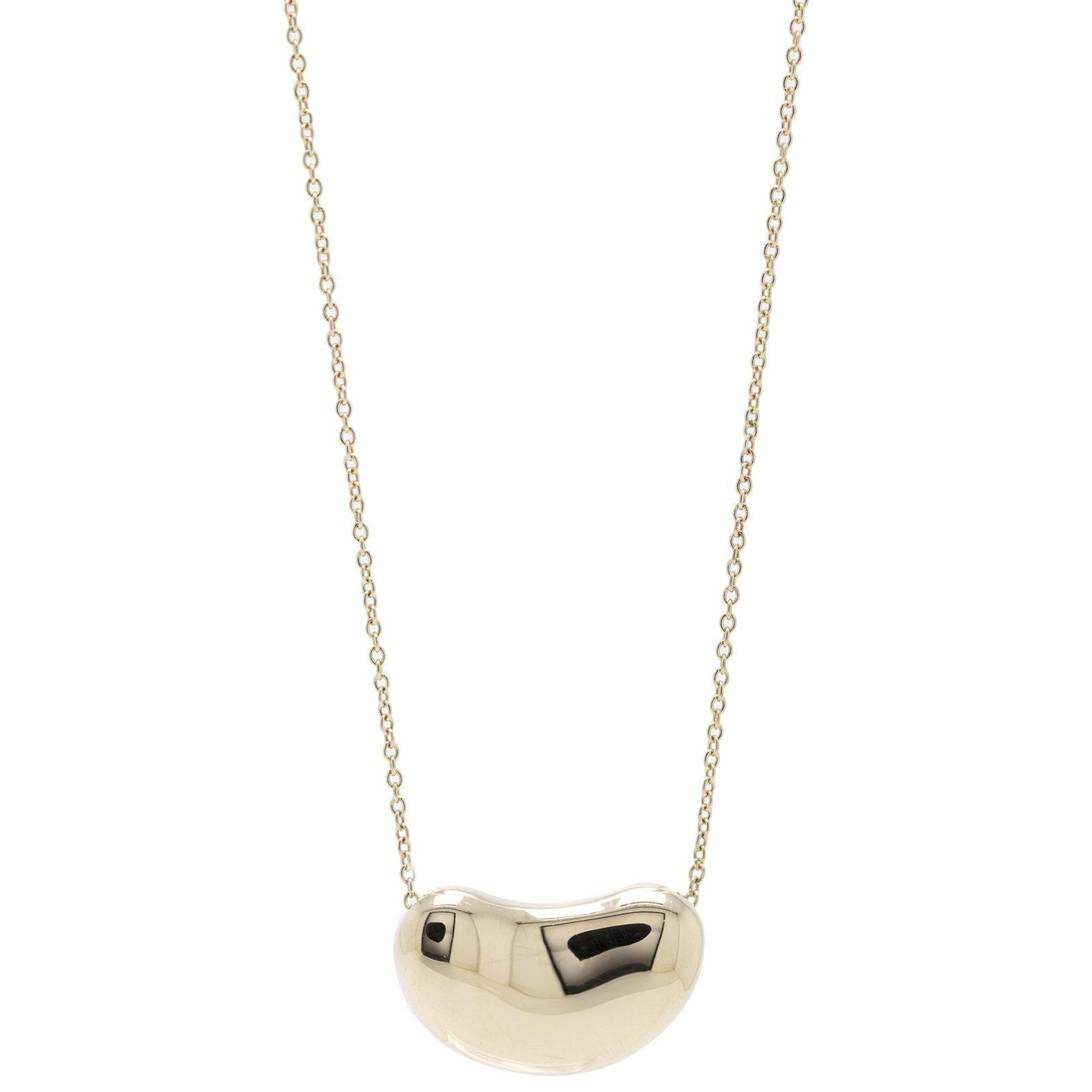 Tiffany & Co. Elsa Peretti 18k Gold Large Bean Pendant Necklace
