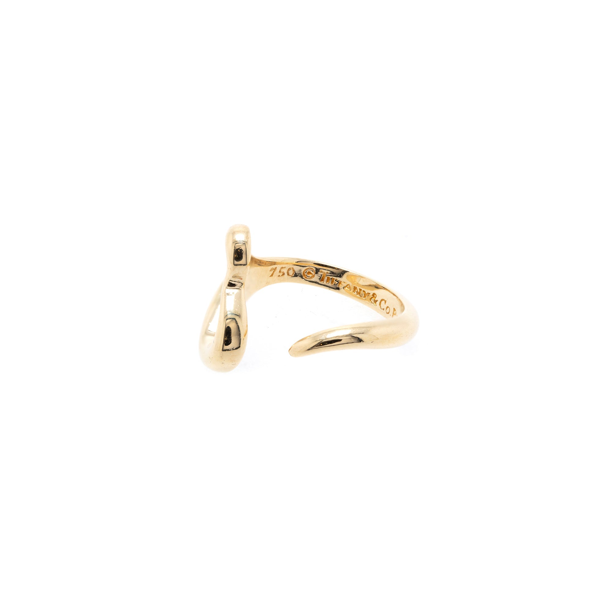 Tiffany & Co. Elsa Peretti 18k Gold Open Heart Ring