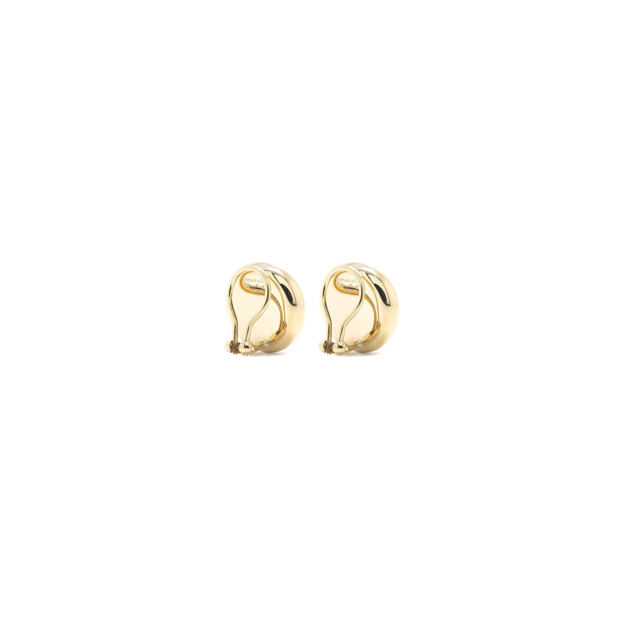 Tiffany & Co. Elsa Peretti 18k Gold Round Ear Clips