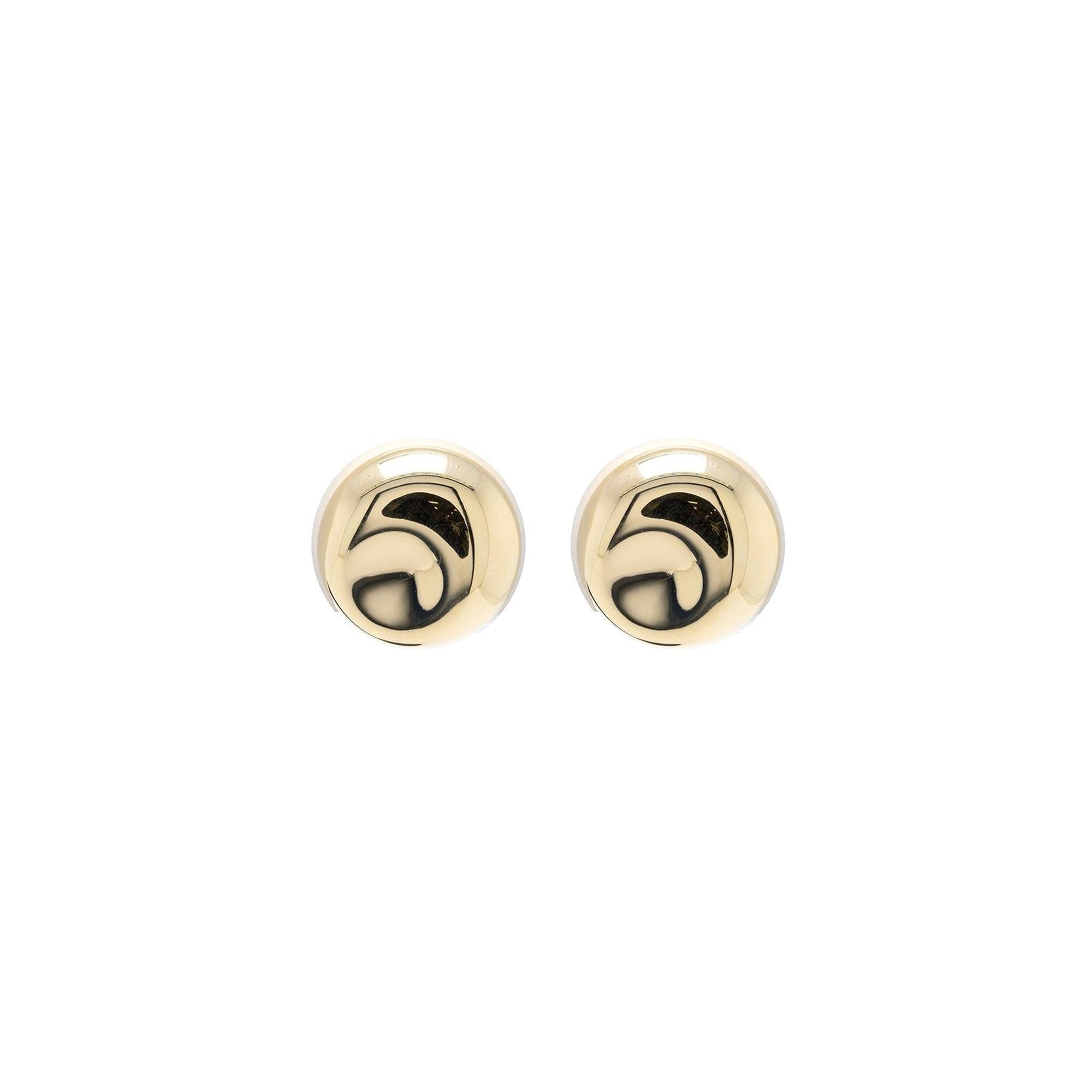 Tiffany & Co. Elsa Peretti 18k Gold Round Ear Clips