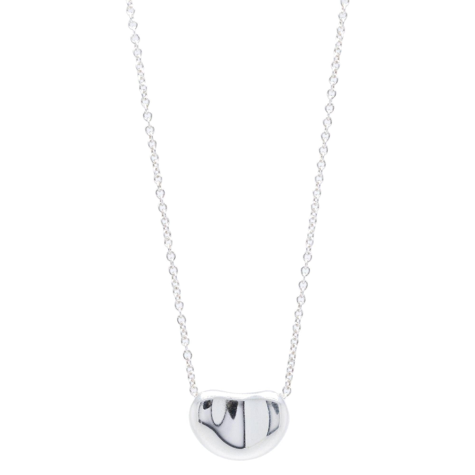 Tiffany & Co. Elsa Peretti Bean Pendant Necklace – OLIVER'S