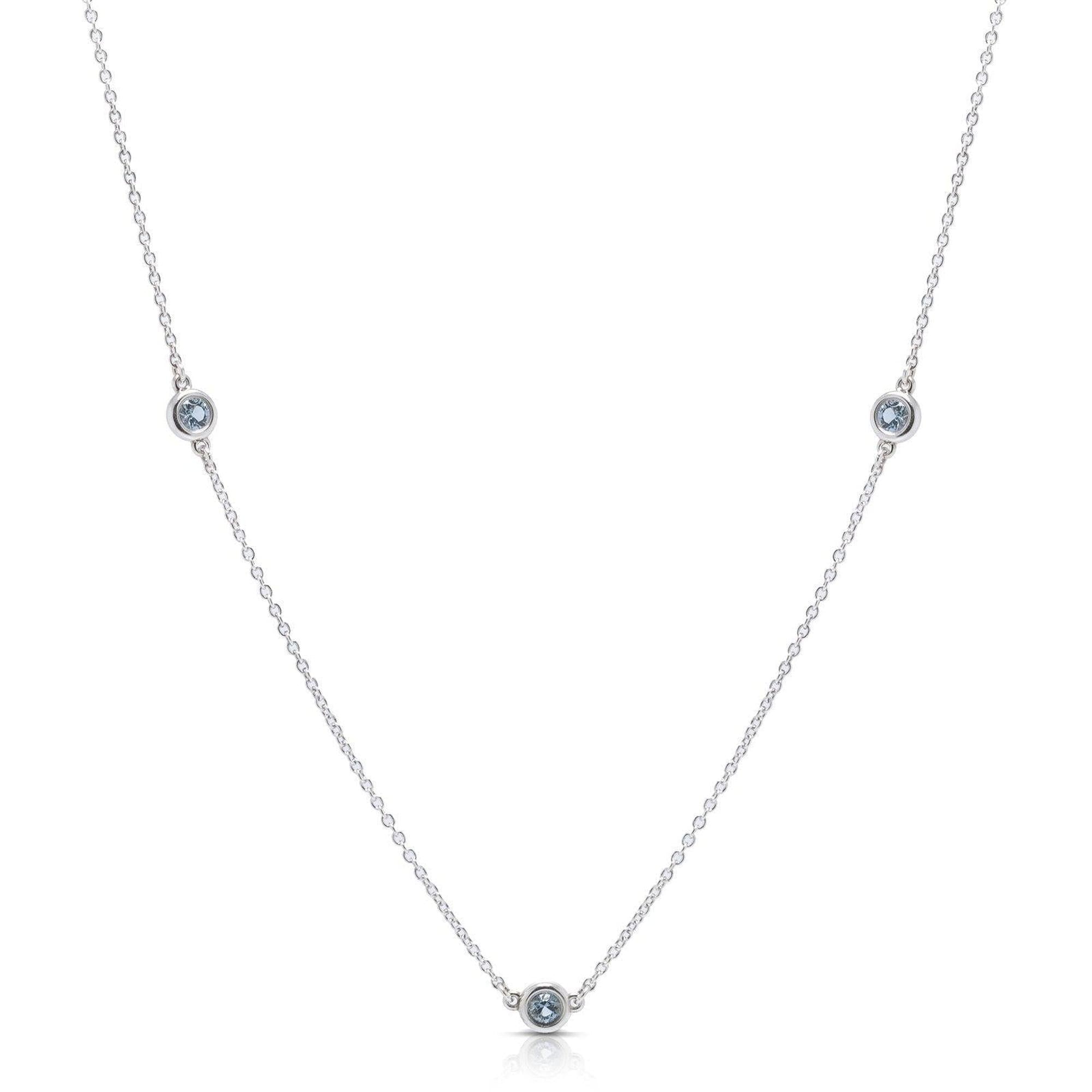 Tiffany & Co. Elsa Peretti Color by the Yard Aquamarine Necklace