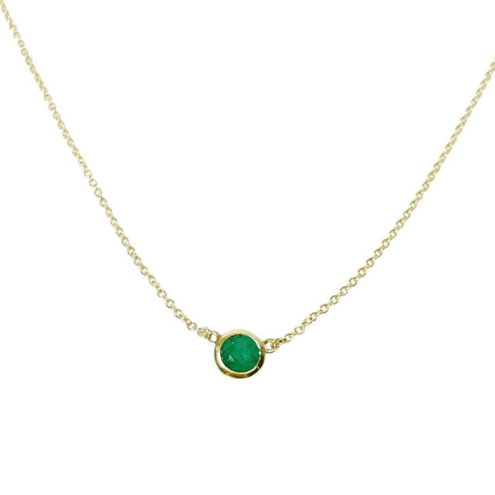 Tiffany & Co. Elsa Peretti Color by the Yard Emerald Pendant Necklace