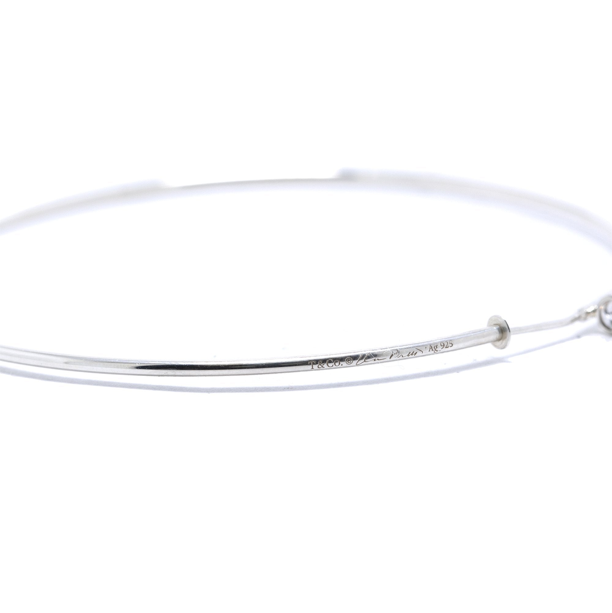 Tiffany & Co. Elsa Peretti Diamond Hoop Earrings w/ Box