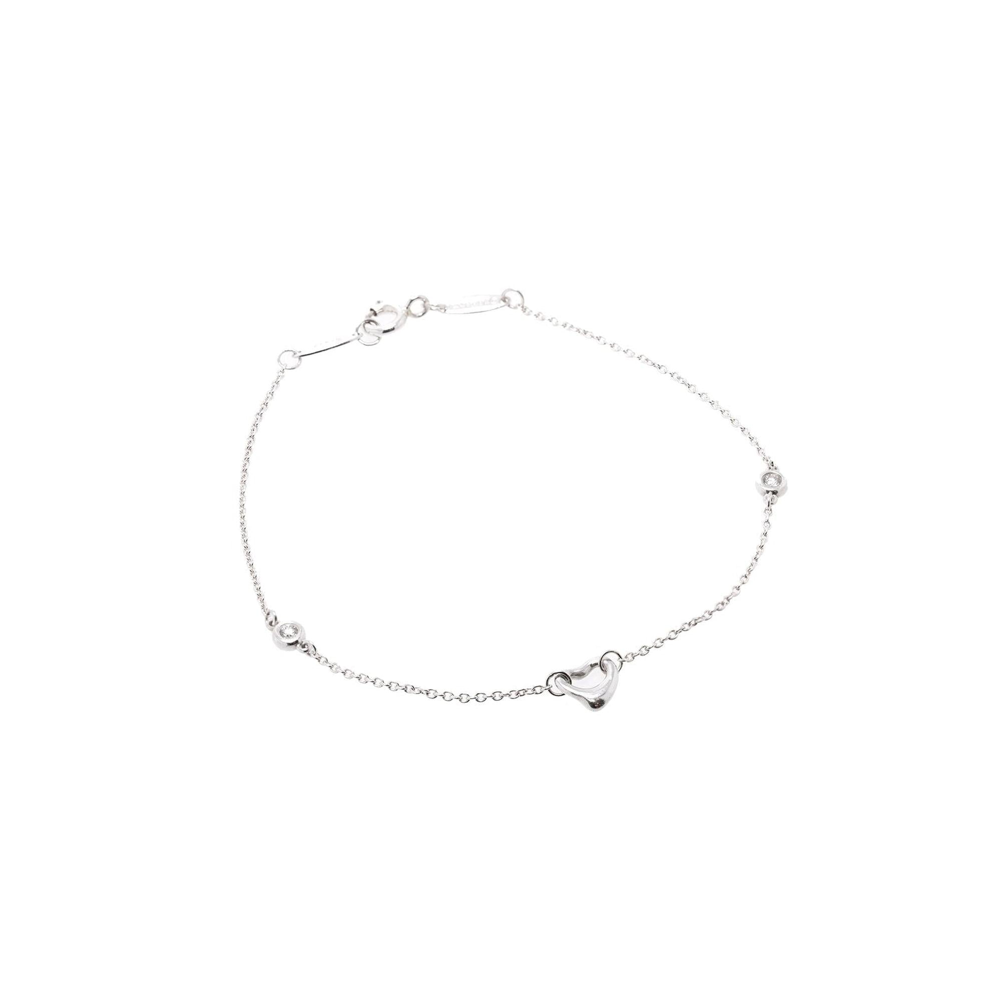 Tiffany & Co. Elsa Peretti Diamonds by the Yard Open Heart Bracelet