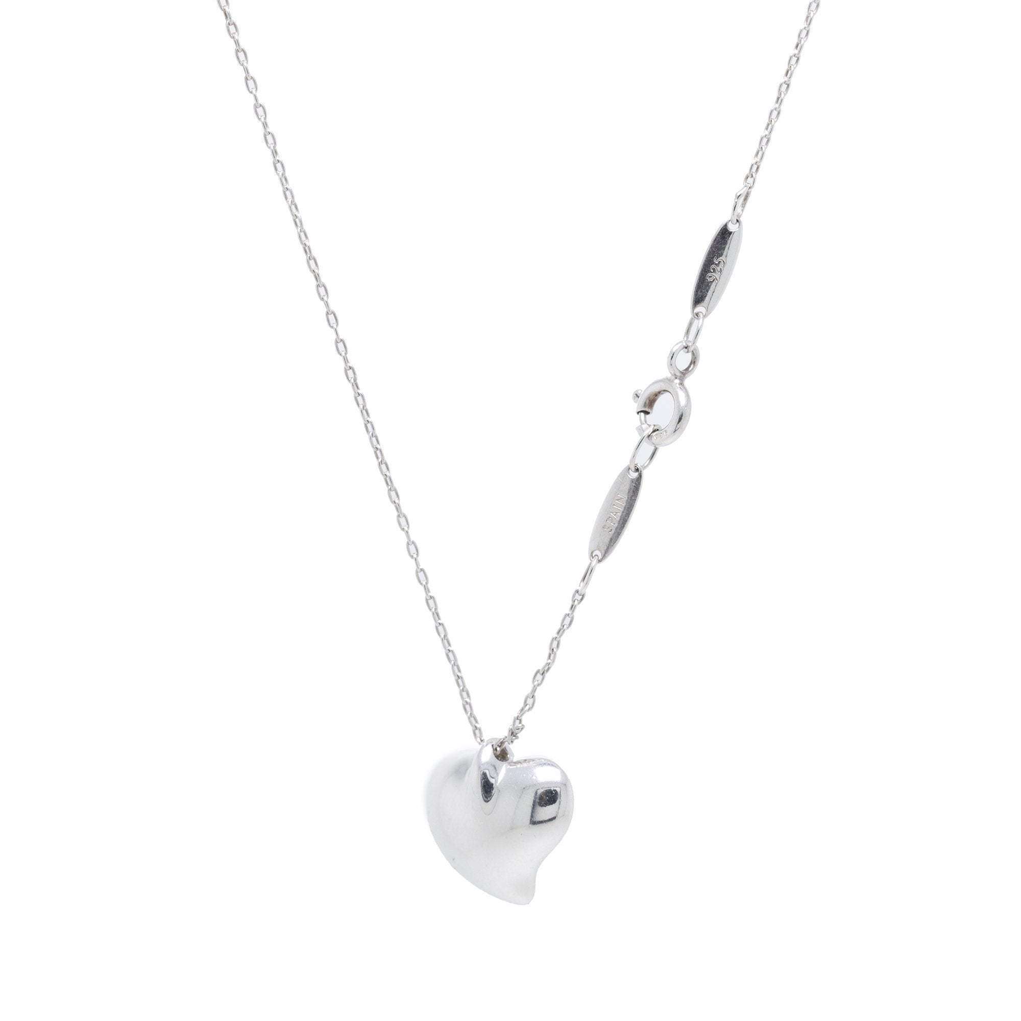 Tiffany & Co. Elsa Peretti Full Heart Pendant Necklace