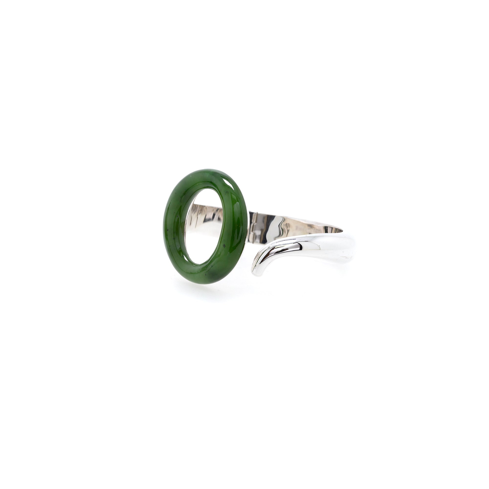 Tiffany & Co. Elsa Peretti Jade Sevillana Cuff Bracelet