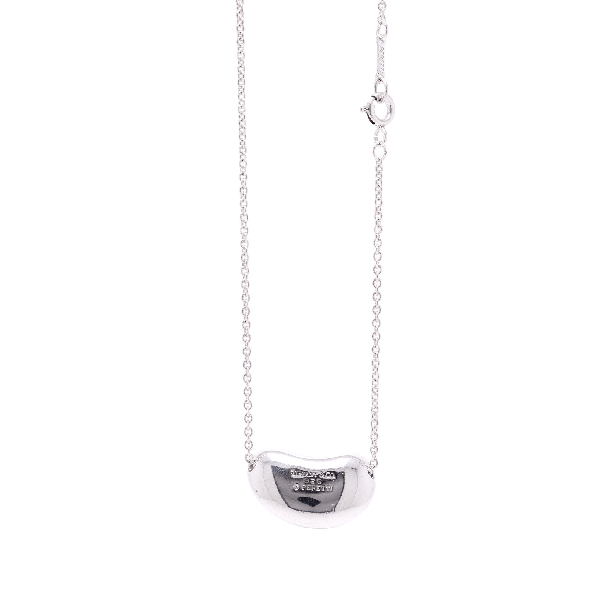 Tiffany & Co. Elsa Peretti Large Bean Pendant Necklace