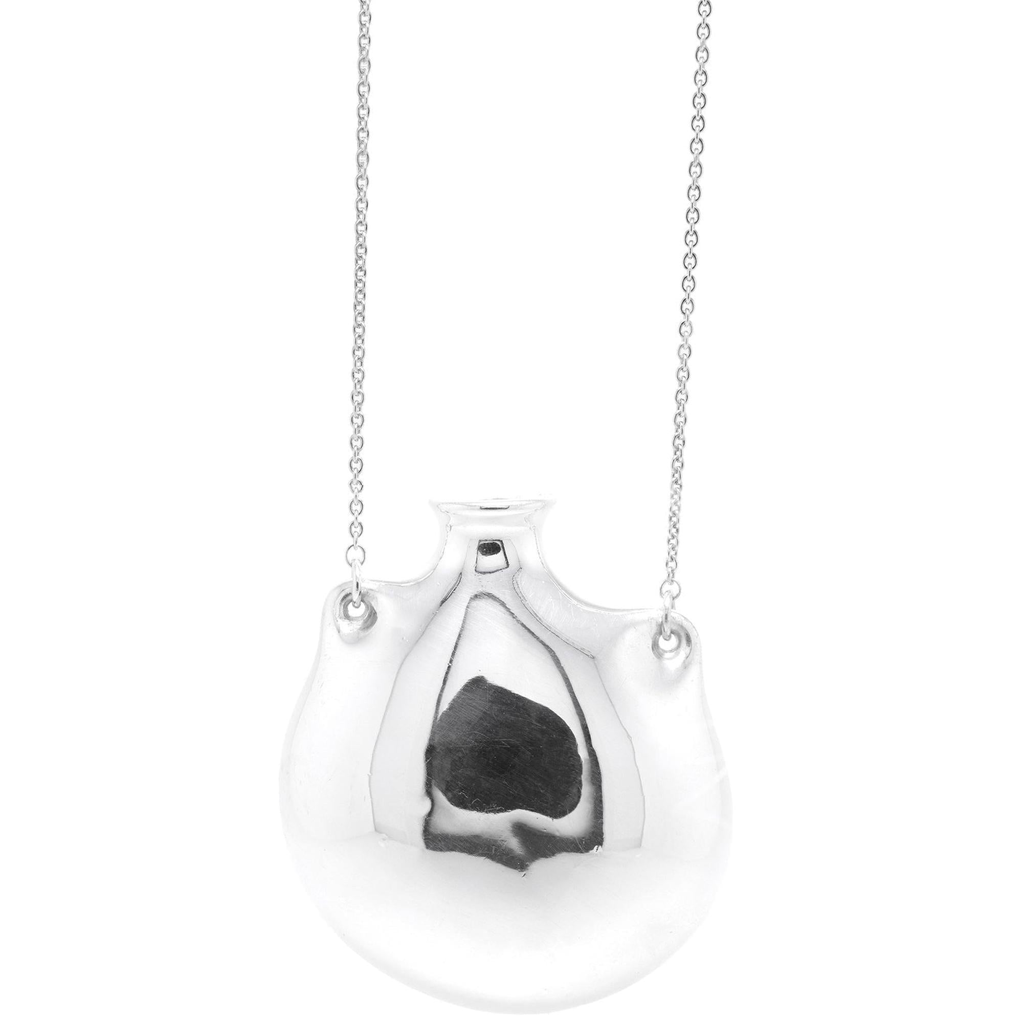 Tiffany & Co. Elsa Peretti Medium Open Bottle Pendant Necklace