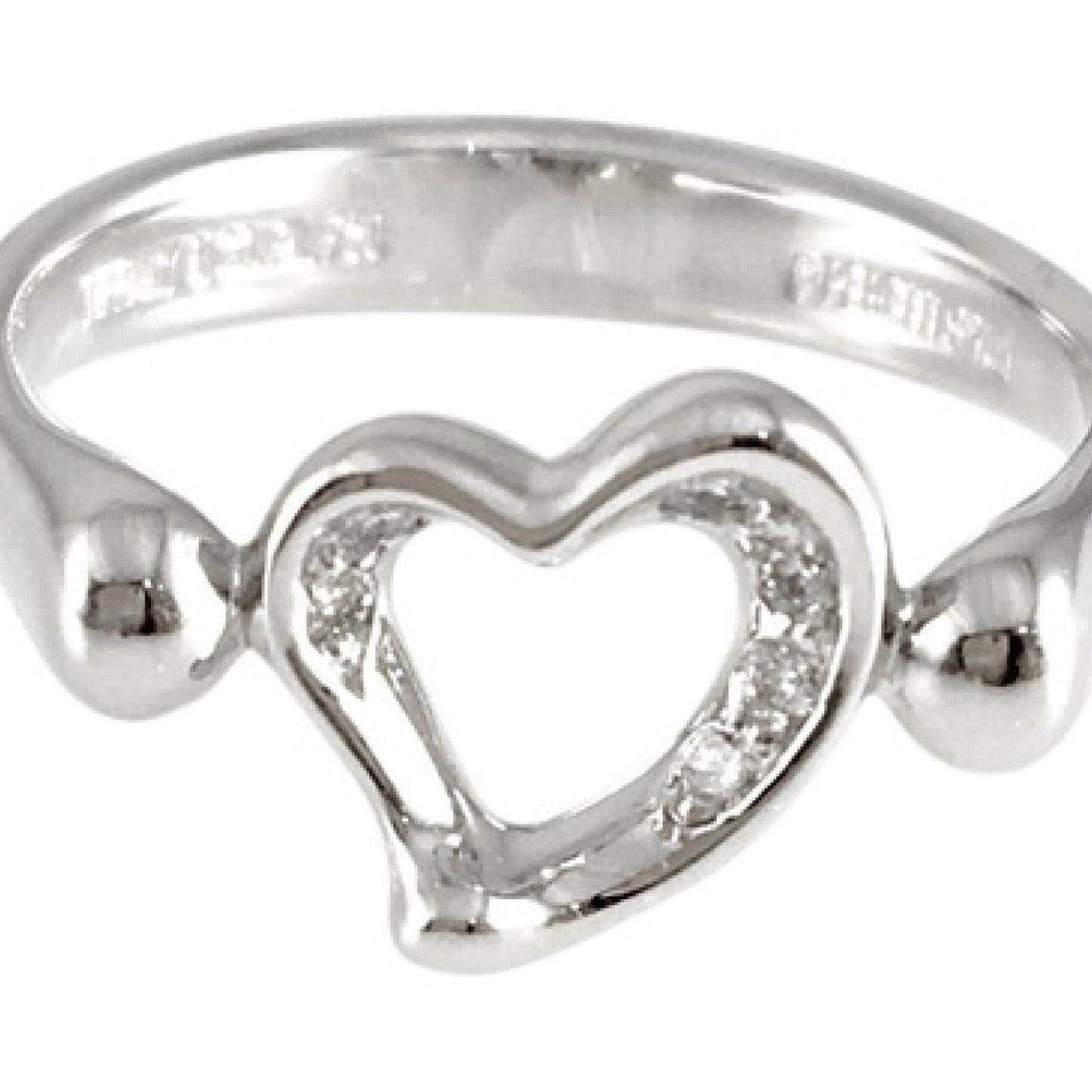Tiffany & Co. Elsa Peretti Mini Open Heart Diamond Ring