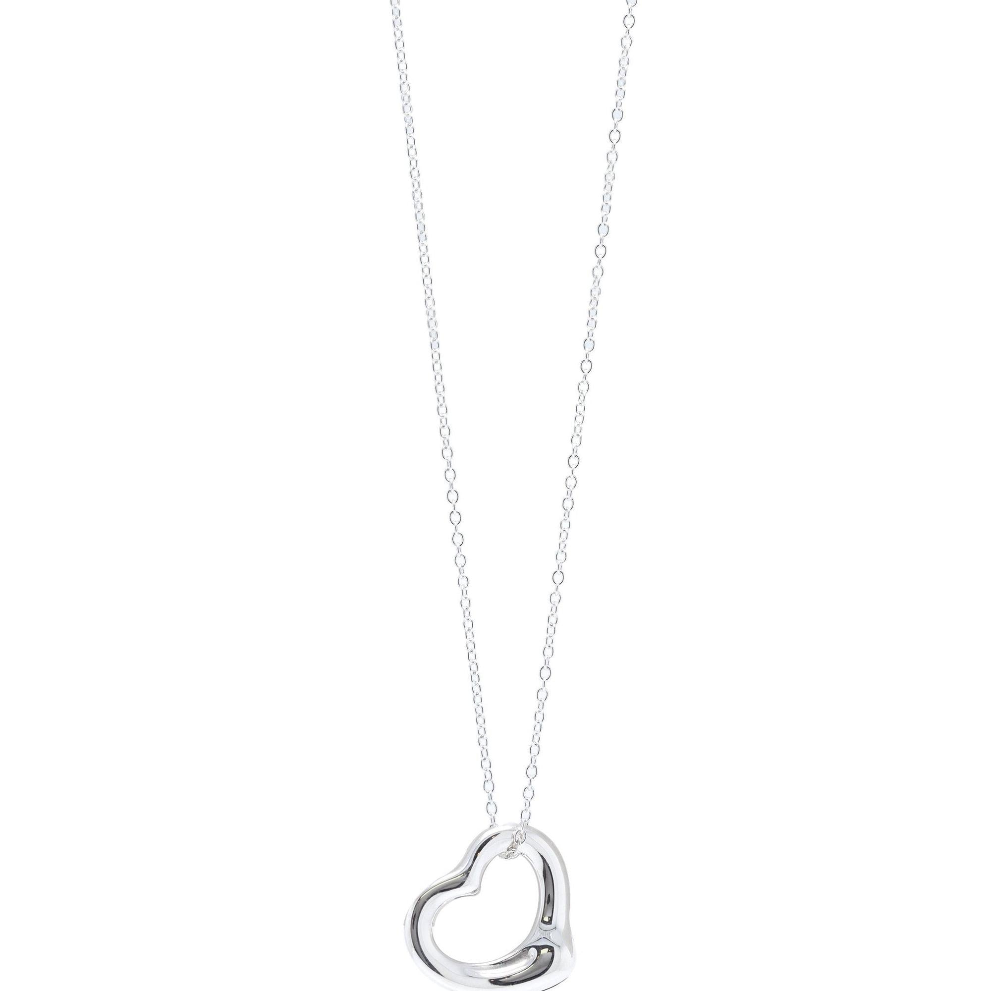 Tiffany & Co. Elsa Peretti Mini Open Heart Pendant Necklace