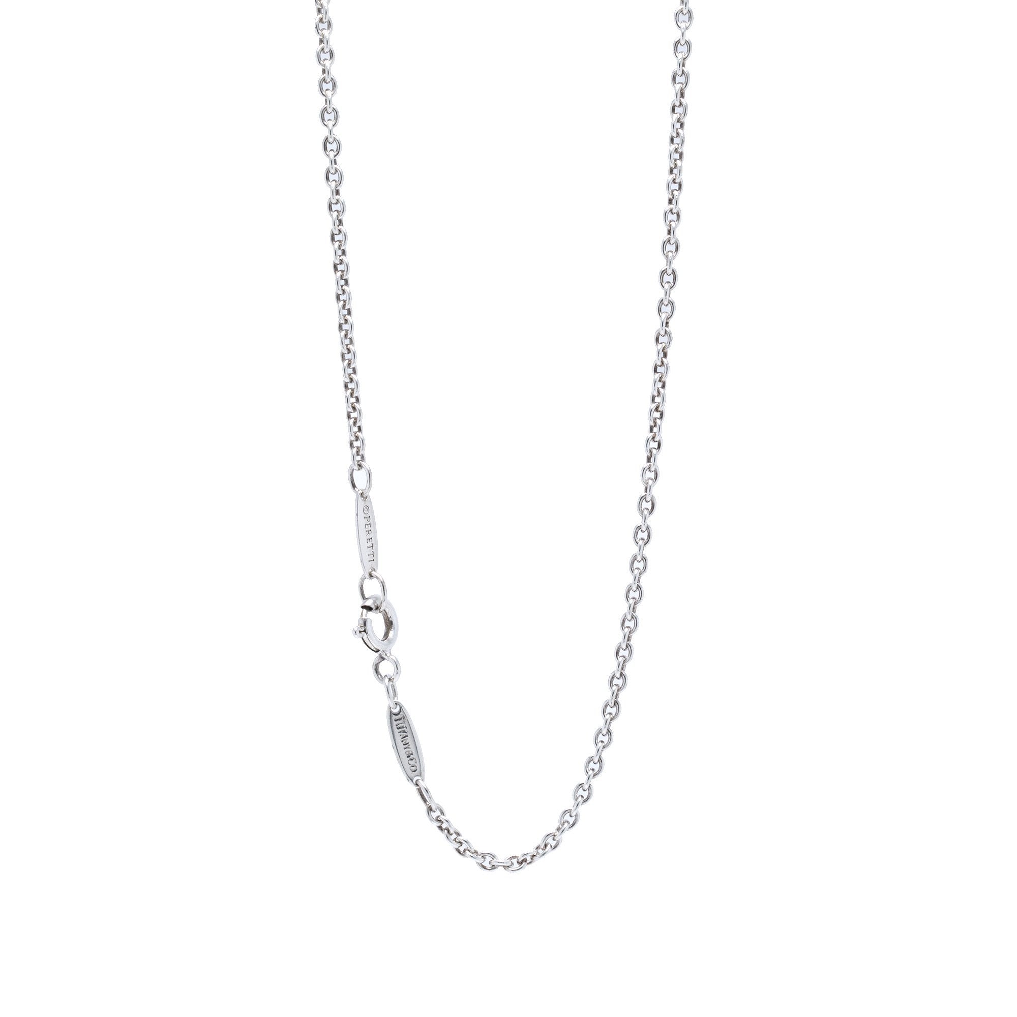Tiffany & Co. Elsa Peretti Open Heart Pearl Lariat