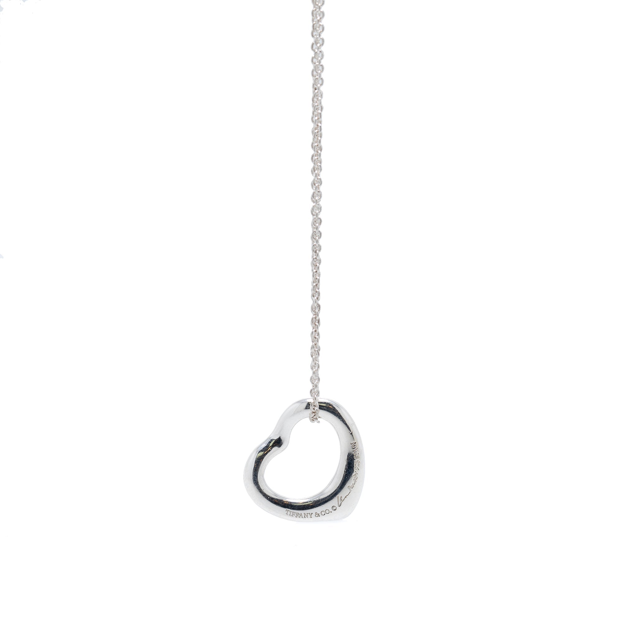 Tiffany & Co. Elsa Peretti Open Heart Pendant Necklace