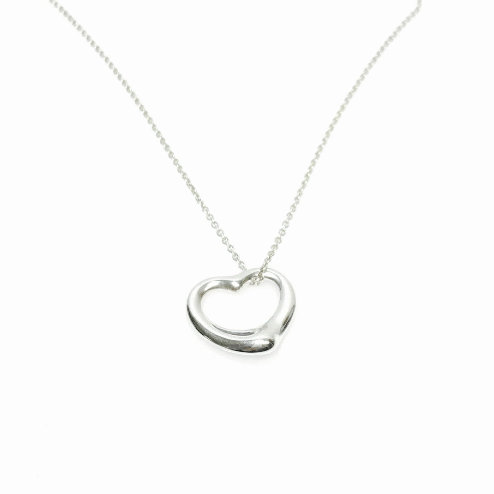 Tiffany & Co. Elsa Peretti Open Heart Pendant Necklace