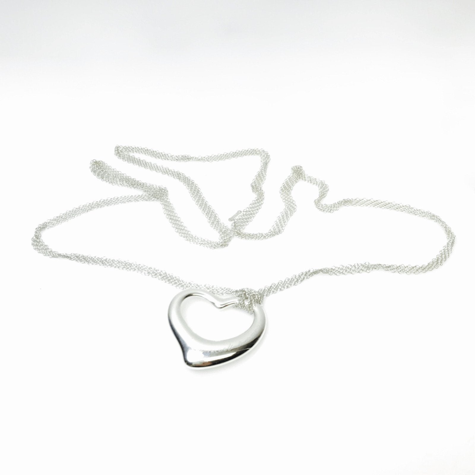 Tiffany & Co. Elsa Peretti Open Heart Pendant Necklace