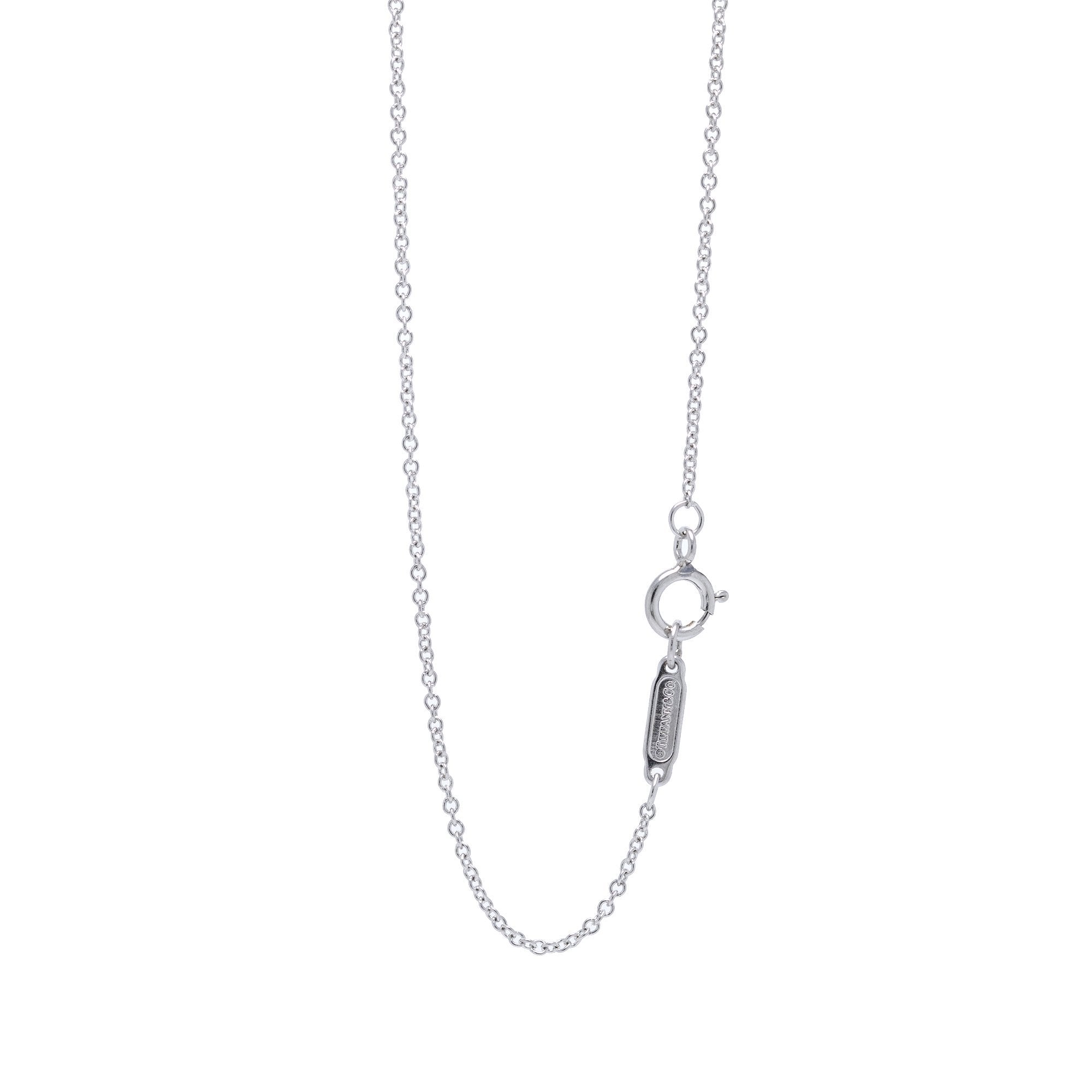 Tiffany & Co. Elsa Peretti Open Heart Pendant Necklace