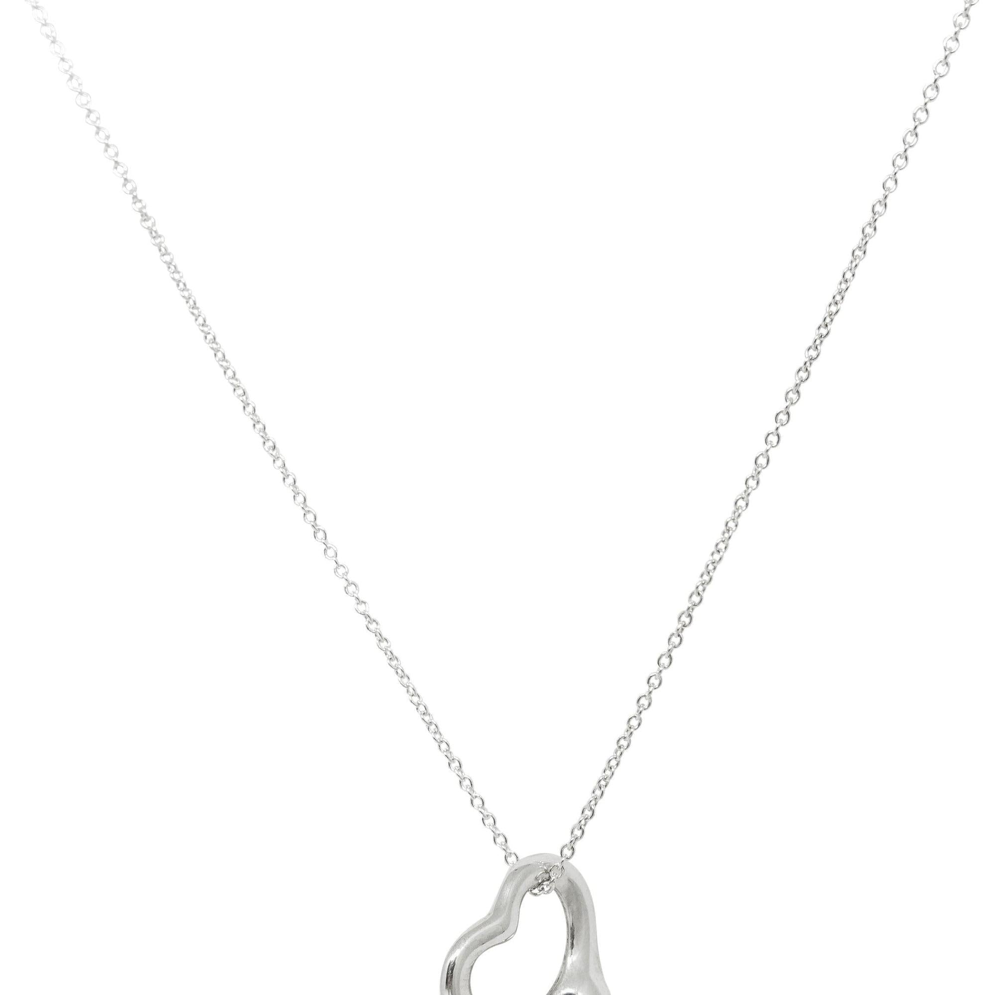 Tiffany & Co. Elsa Peretti Open Heart Pendant Necklace