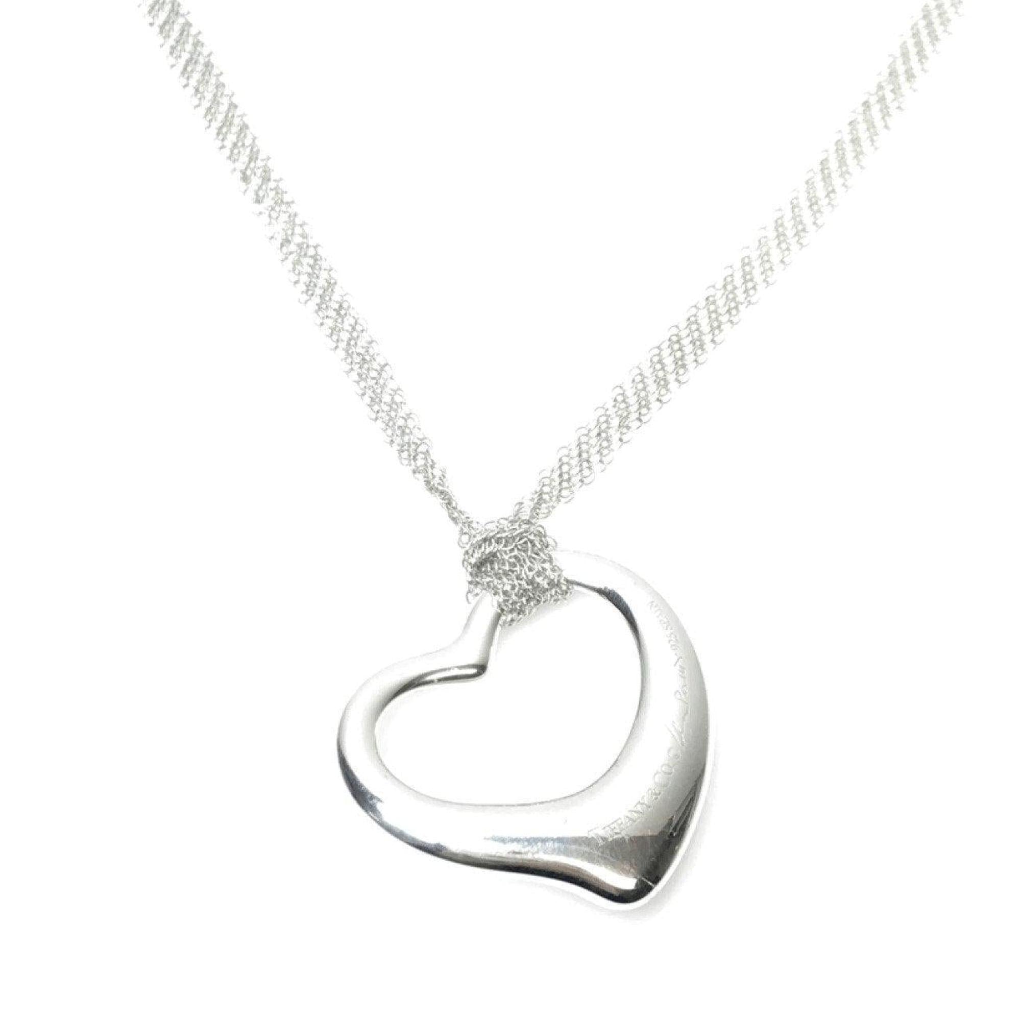 Tiffany & Co. Elsa Peretti Open Heart Pendant Necklace