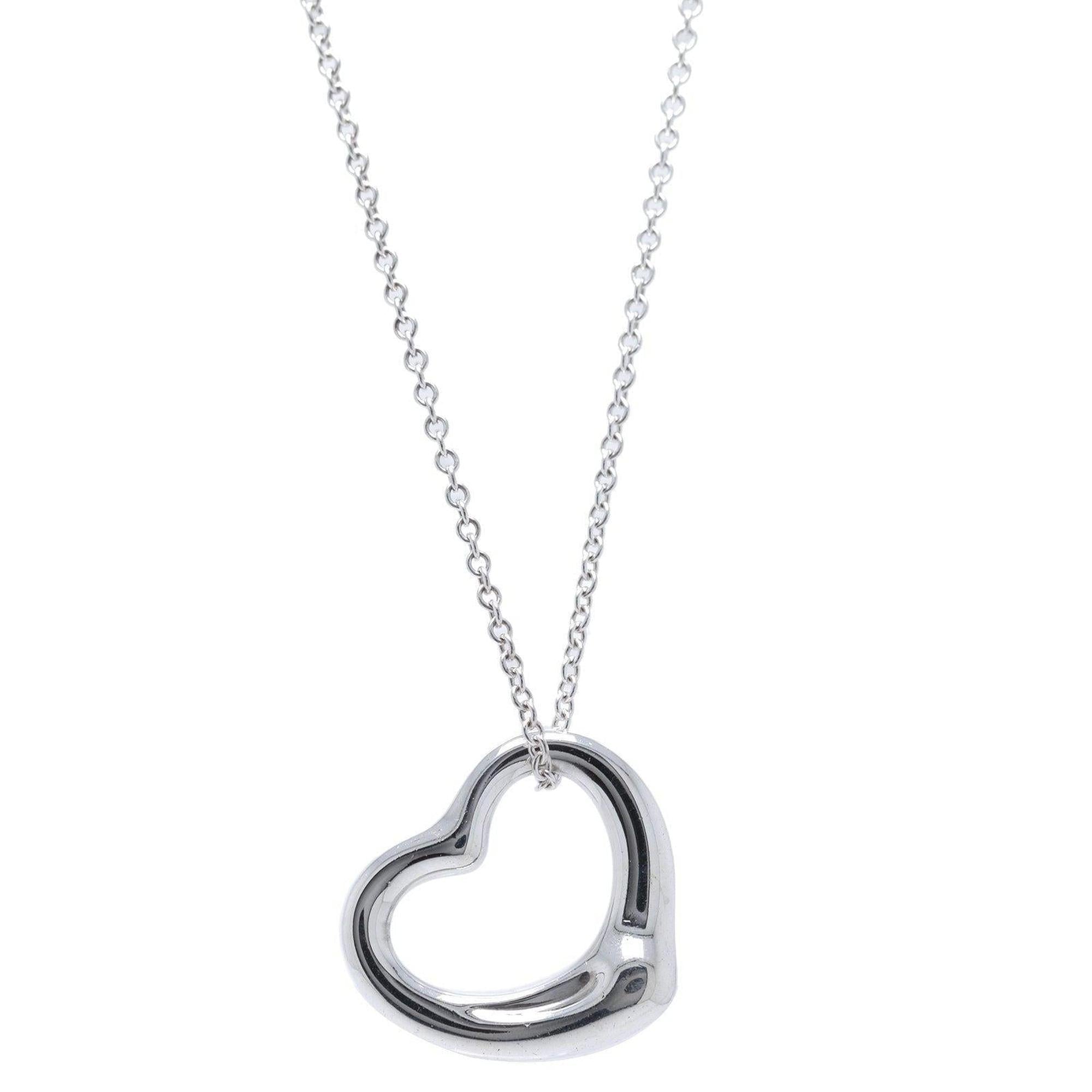 Tiffany & Co. Elsa Peretti Open Heart Pendant Necklace