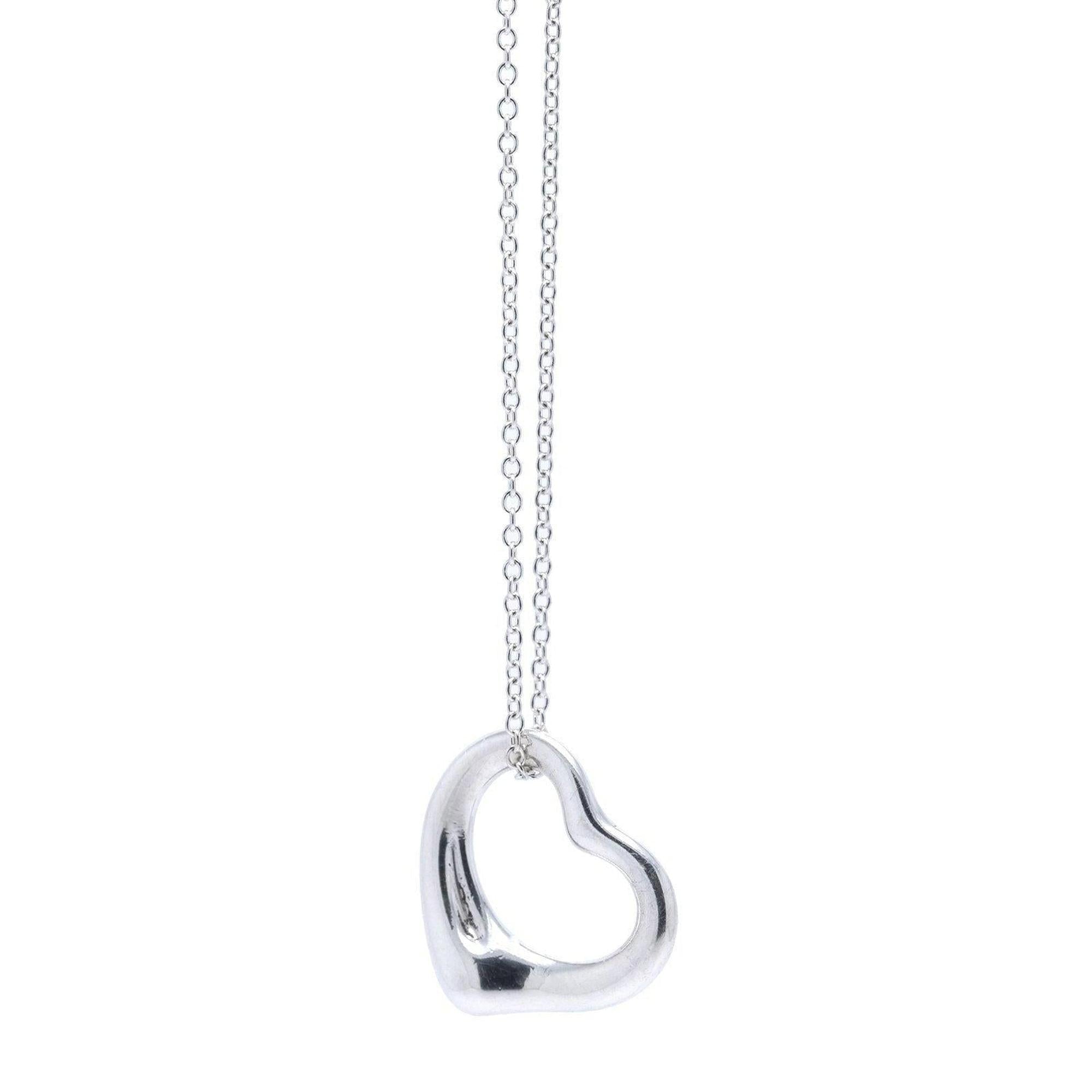 Tiffany & Co. Elsa Peretti Open Heart Pendant Necklace