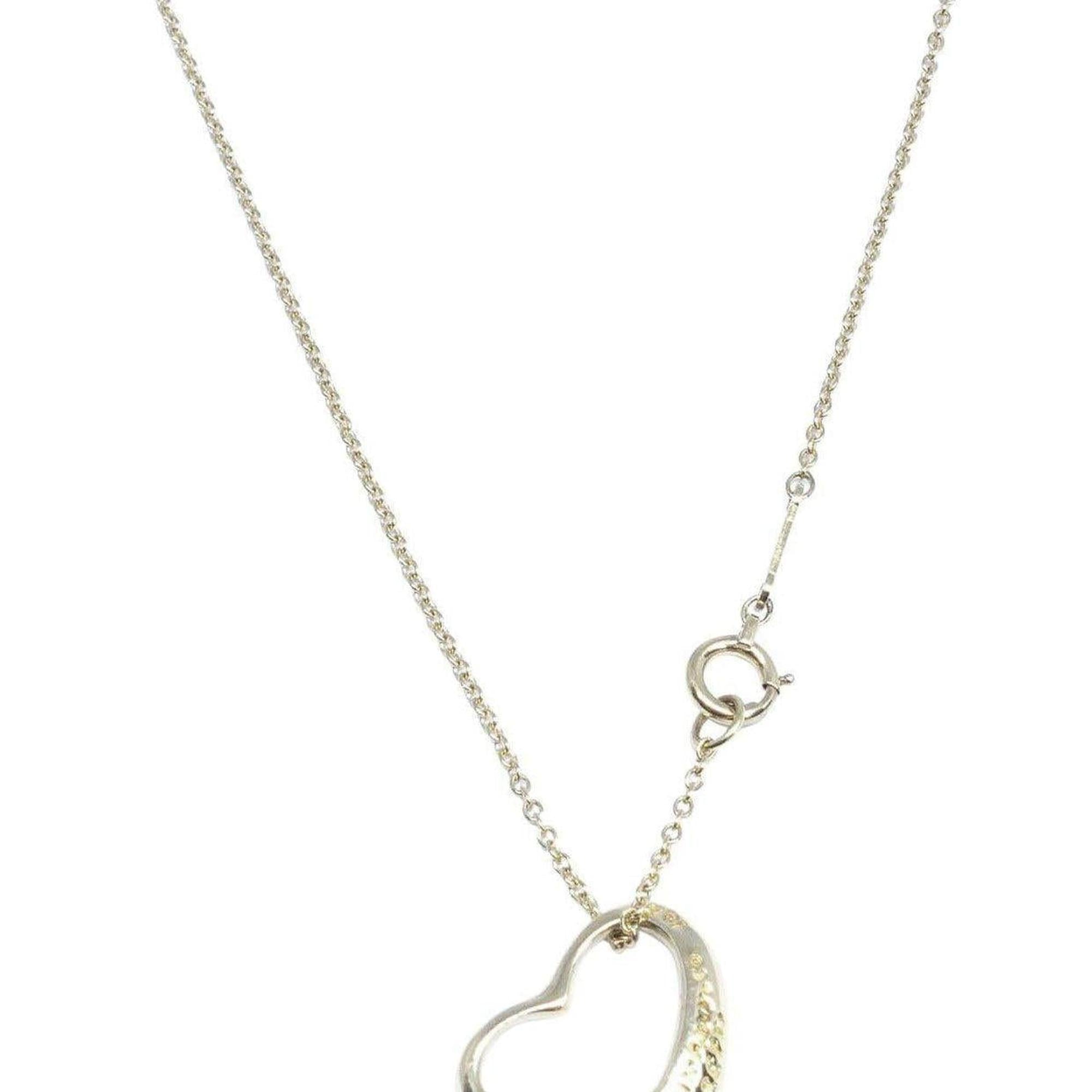 Tiffany & Co. Elsa Peretti Open Heart Pendant Necklace
