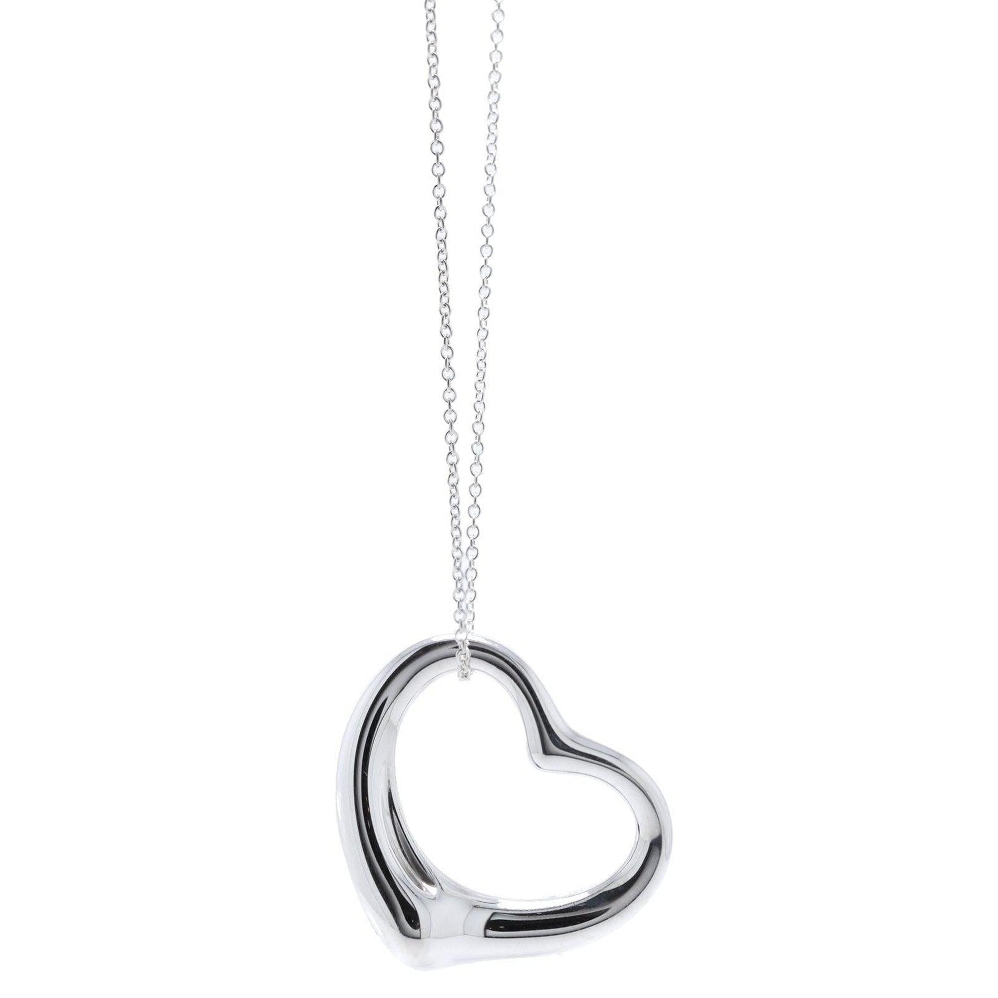 Tiffany & Co. Elsa Peretti Open Heart Pendant Necklace
