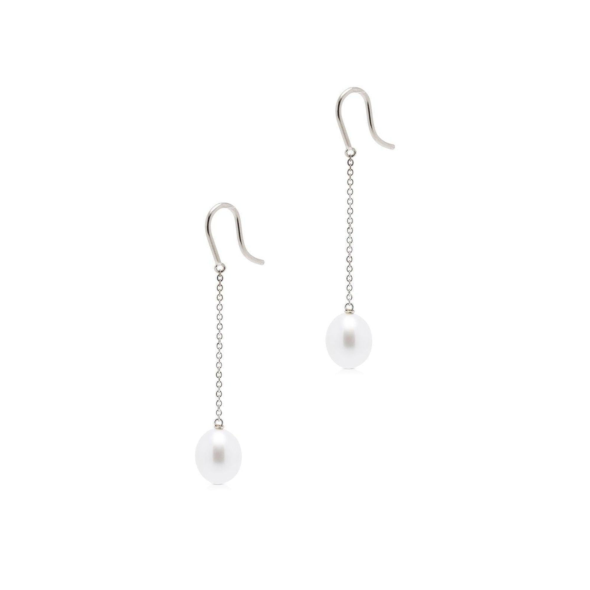 Tiffany & Co. Elsa Peretti Pearl by the Yard Chain Earrings