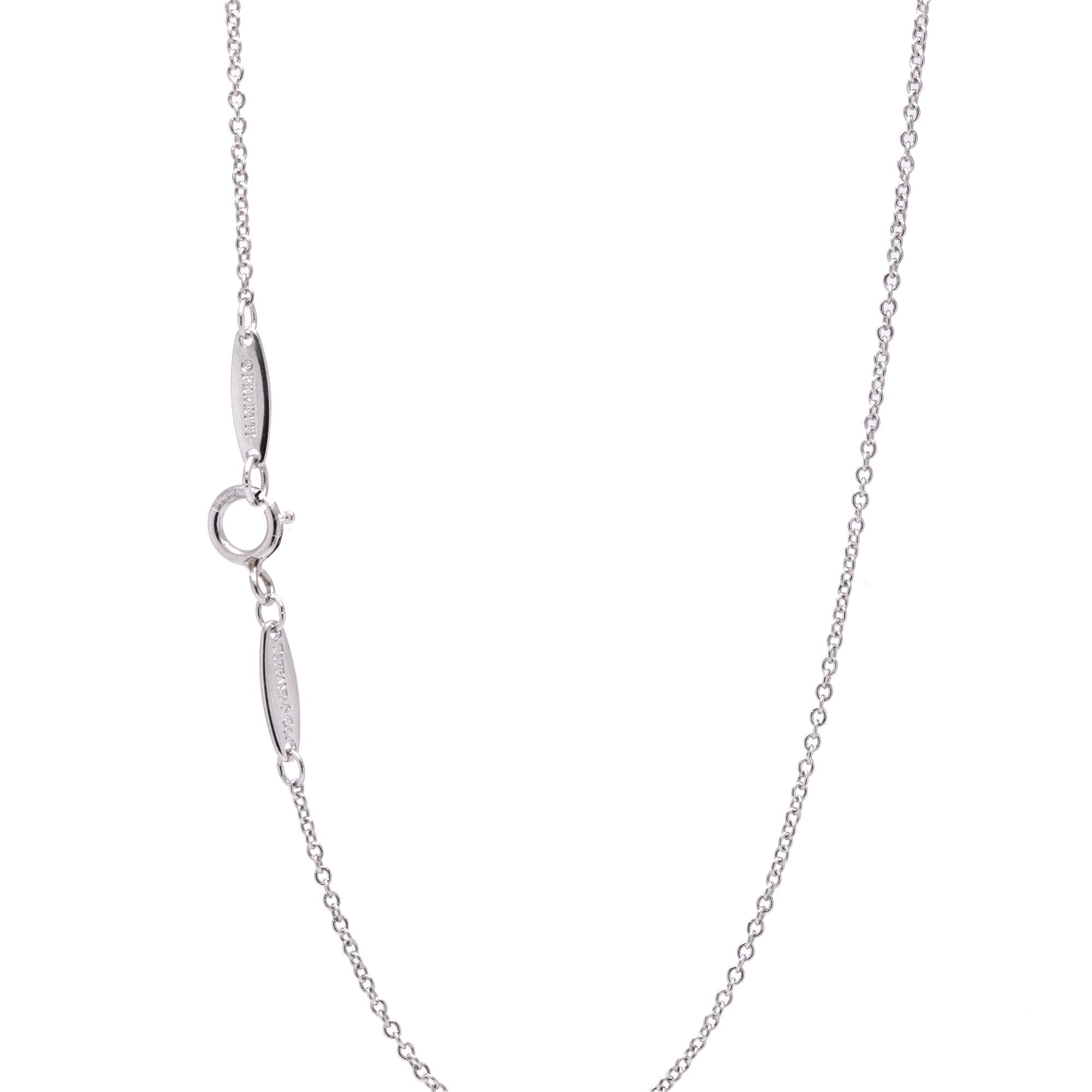 Tiffany & Co. Elsa Peretti Platinum Diamonds by the Yard Necklace