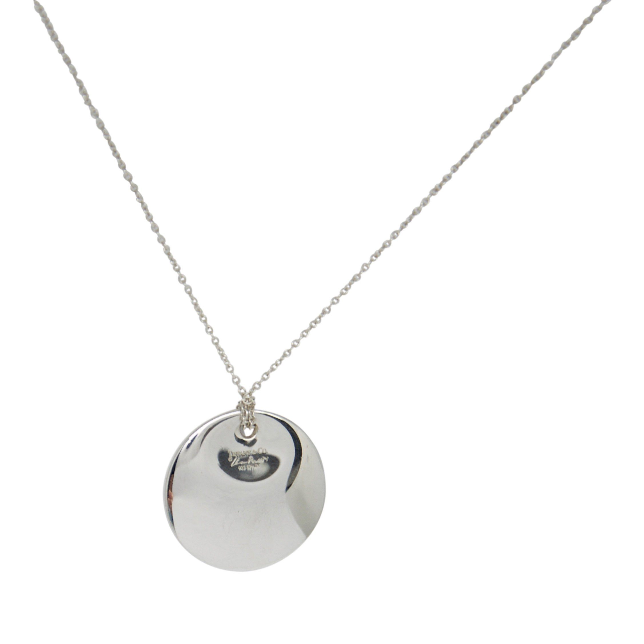 Tiffany & Co. Elsa Peretti Round Pendant Necklace