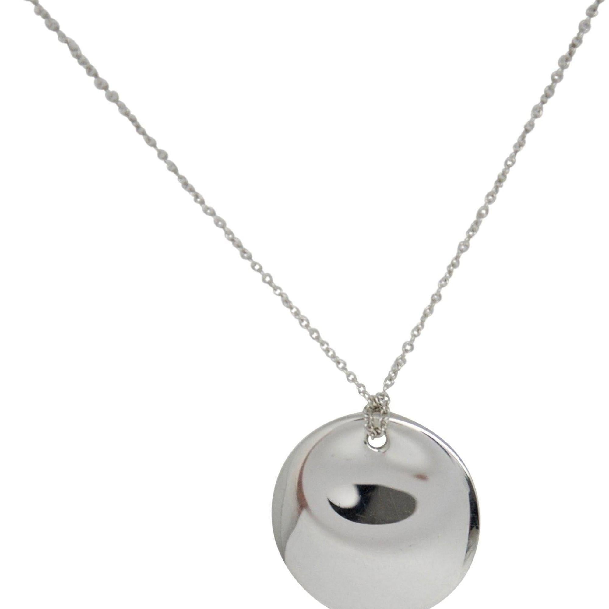 Tiffany & Co. Elsa Peretti Round Pendant Necklace