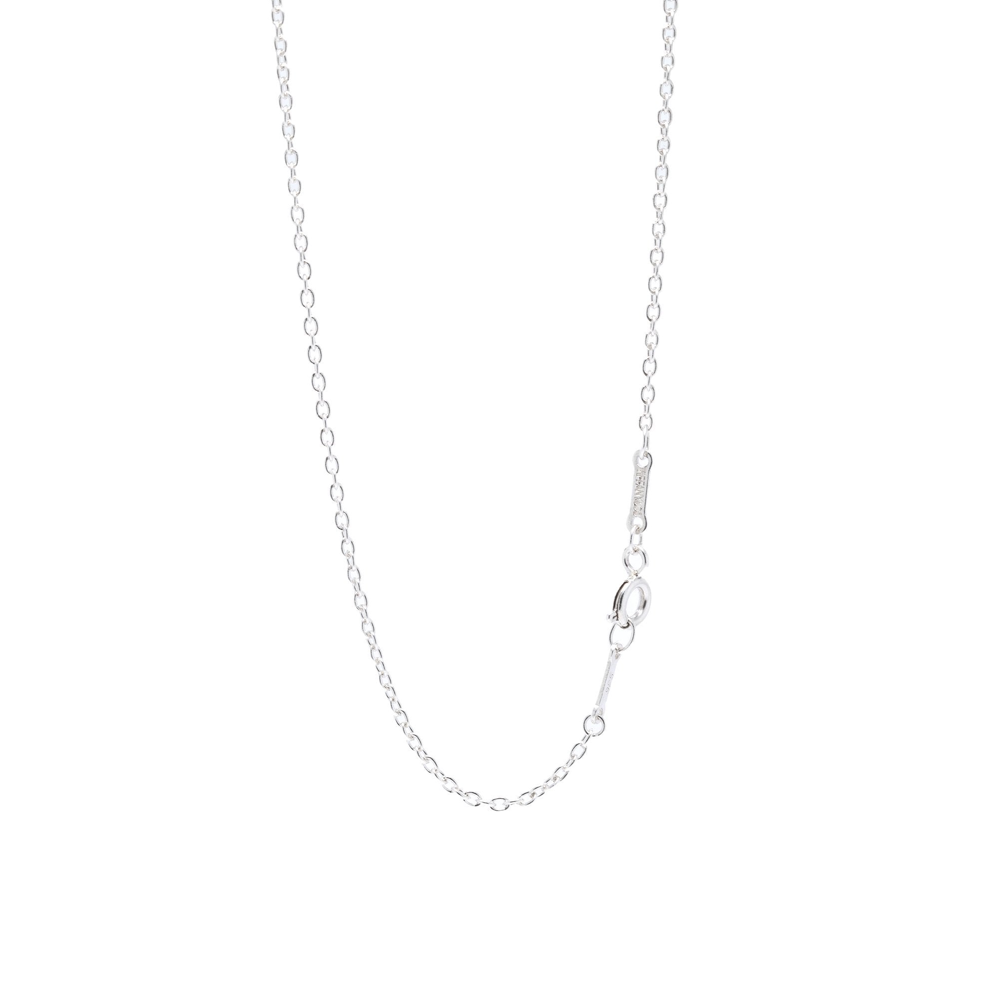 Tiffany & Co. Elsa Peretti Sculpted Rectangle Pendant Necklace