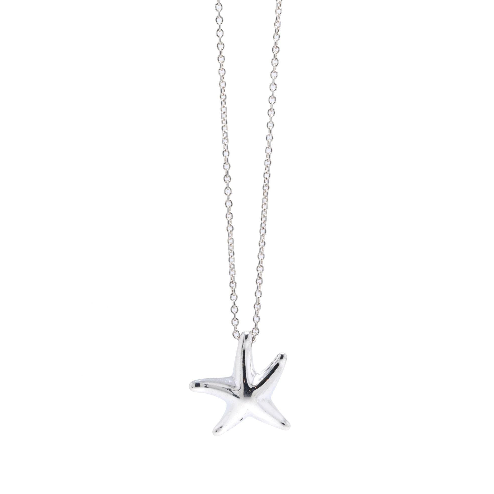 Tiffany & Co. Elsa Peretti Starfish Pendant Necklace