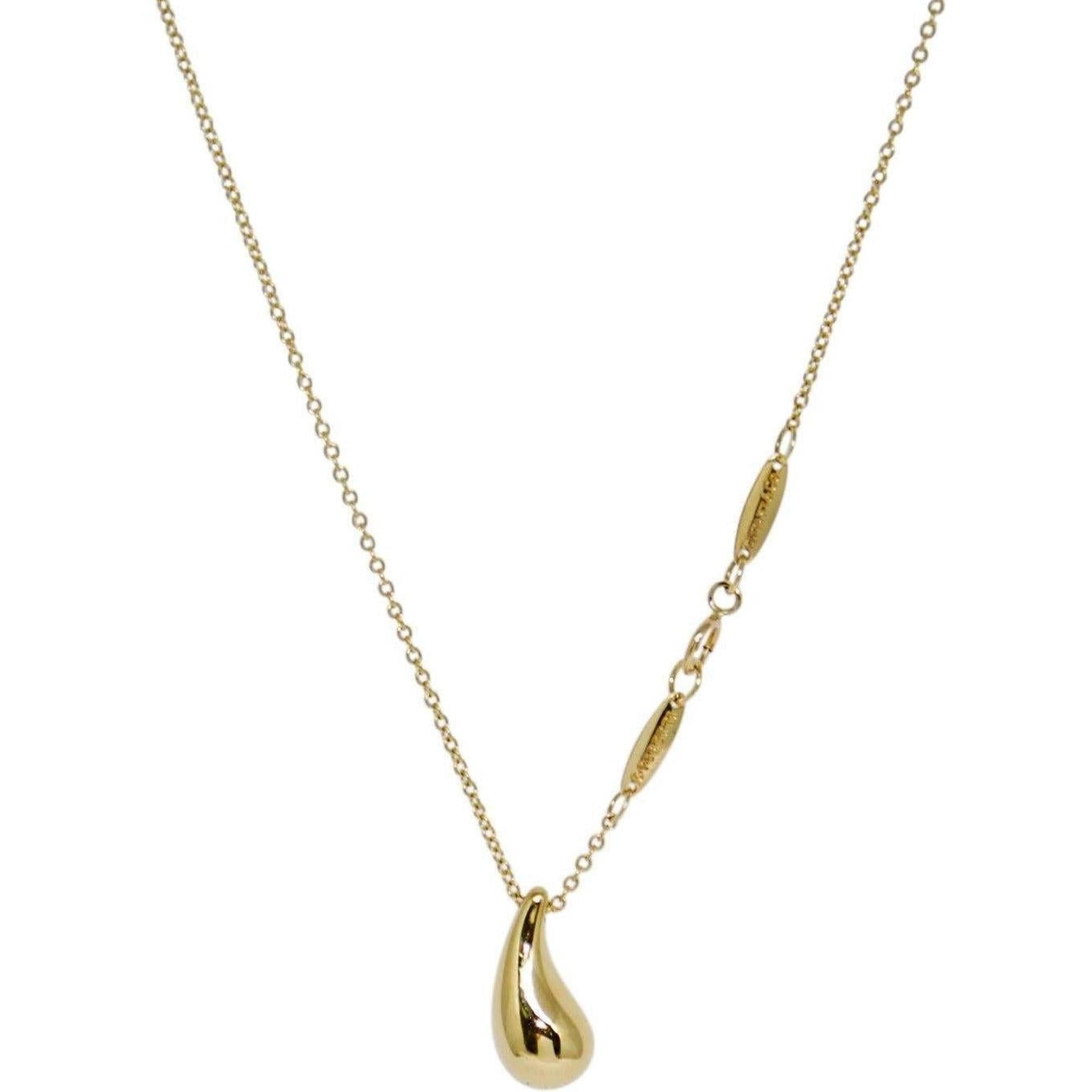Tiffany & Co. Elsa Peretti Teardrop Pendant Necklace
