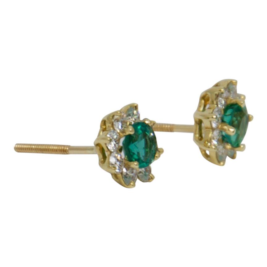 Tiffany & Co. Emerald and Diamond Earrings