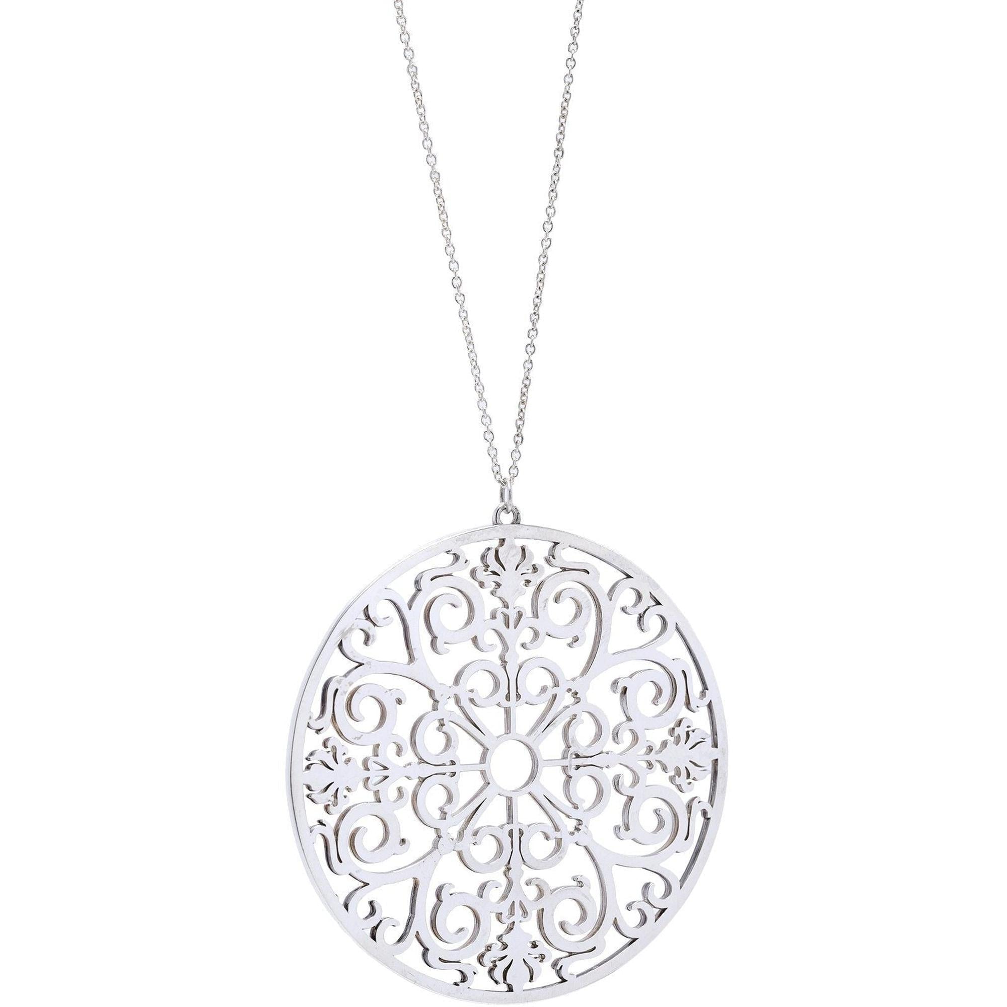 Tiffany & Co. Enchant Round Filigree Pendant Necklace
