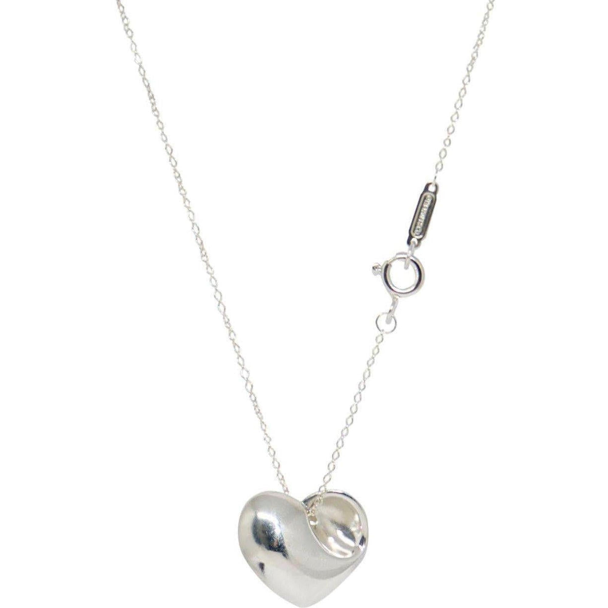 Tiffany & Co. Folded Heart Pendant Necklace
